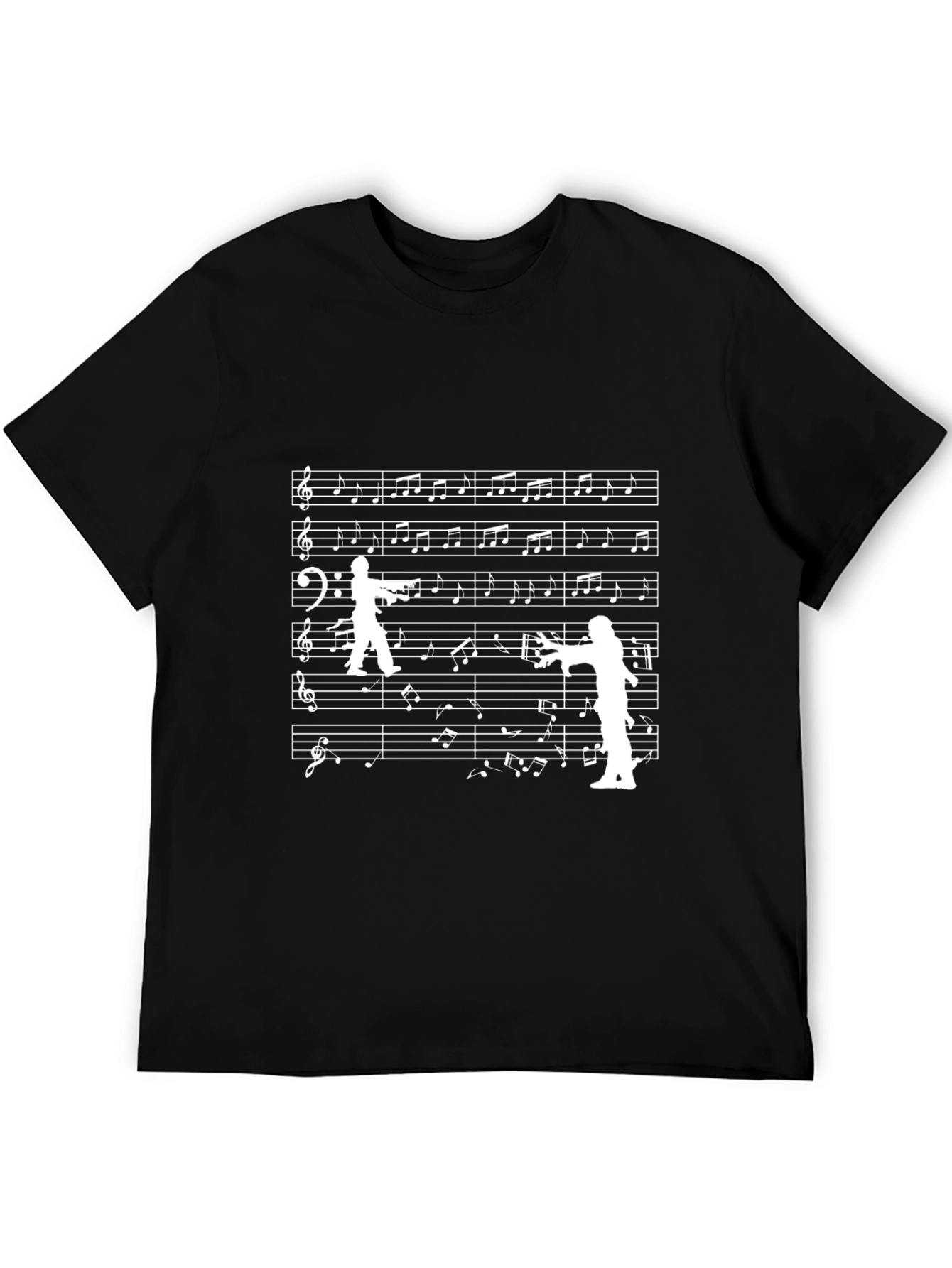 Music Note T-Shirt Dancing Musicians