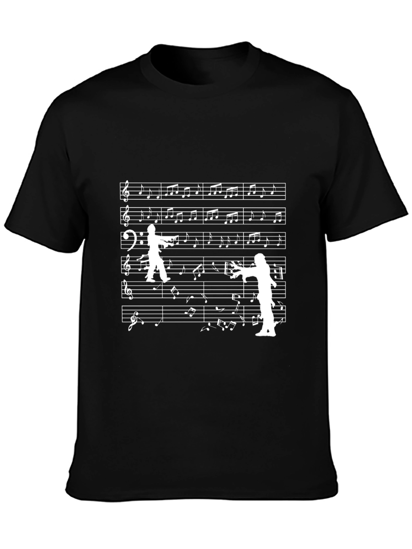 Music Note T-Shirt Dancing Musicians