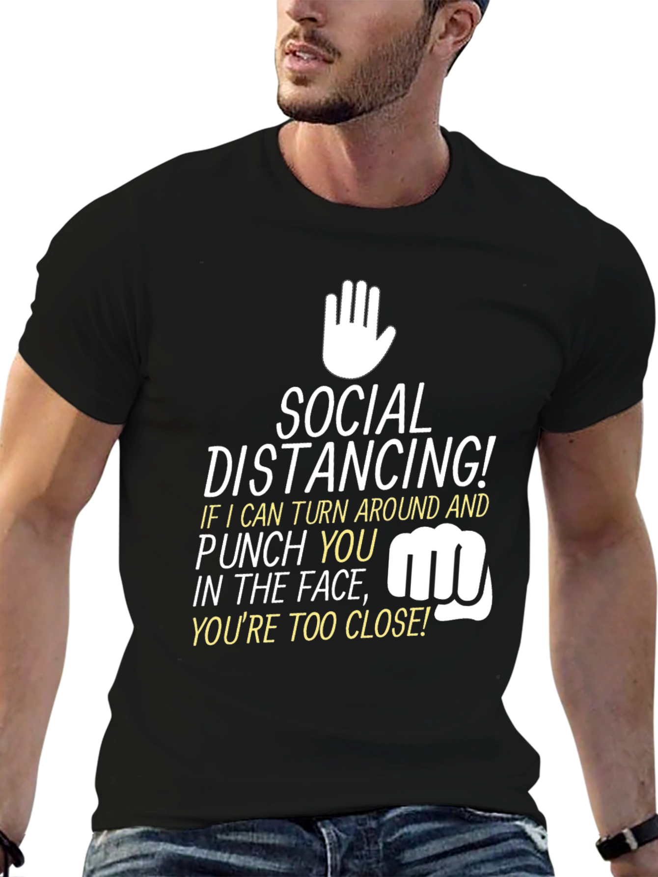Social Distancing Punch T-Shirt
