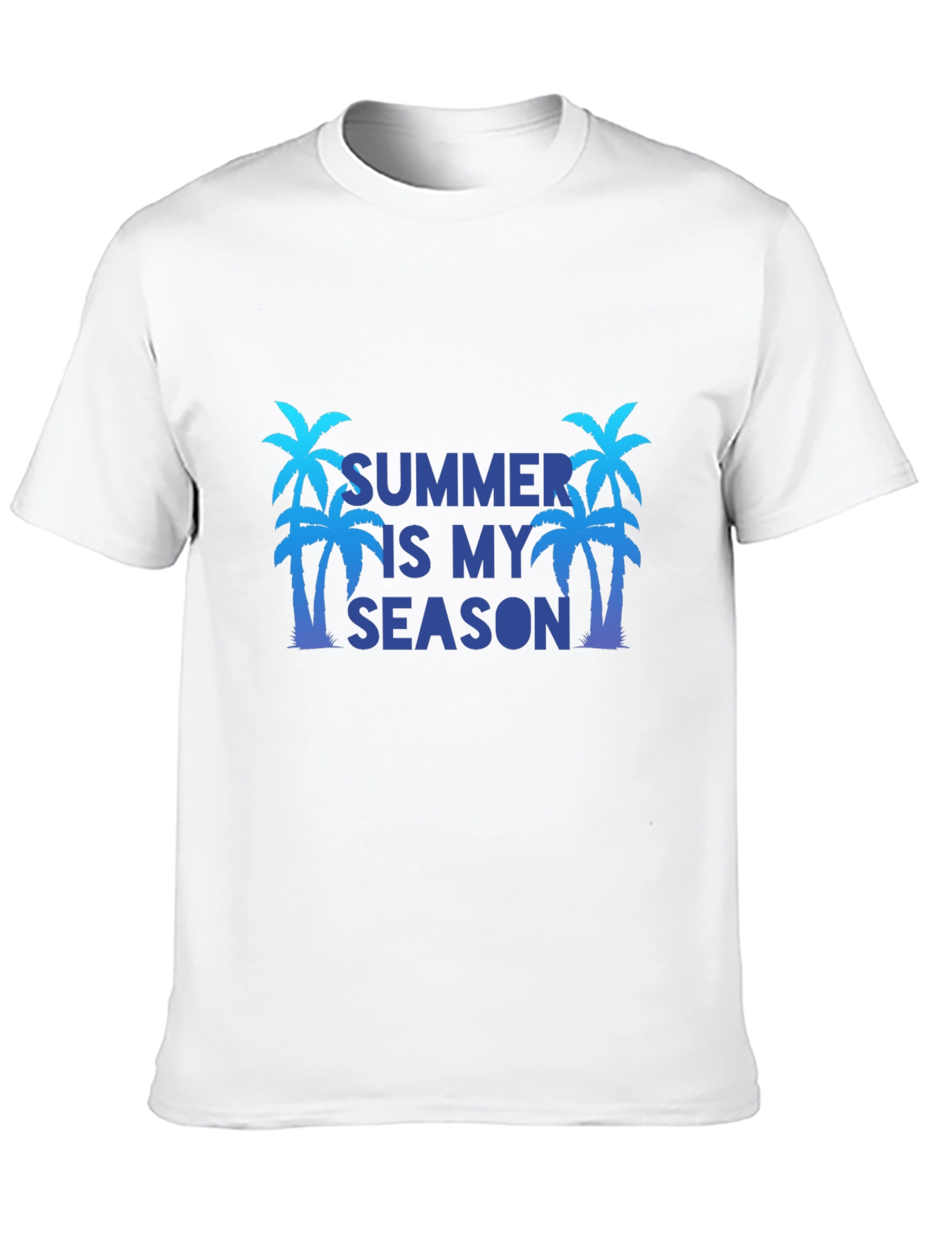 Summer Is My Season Black T-Shirt