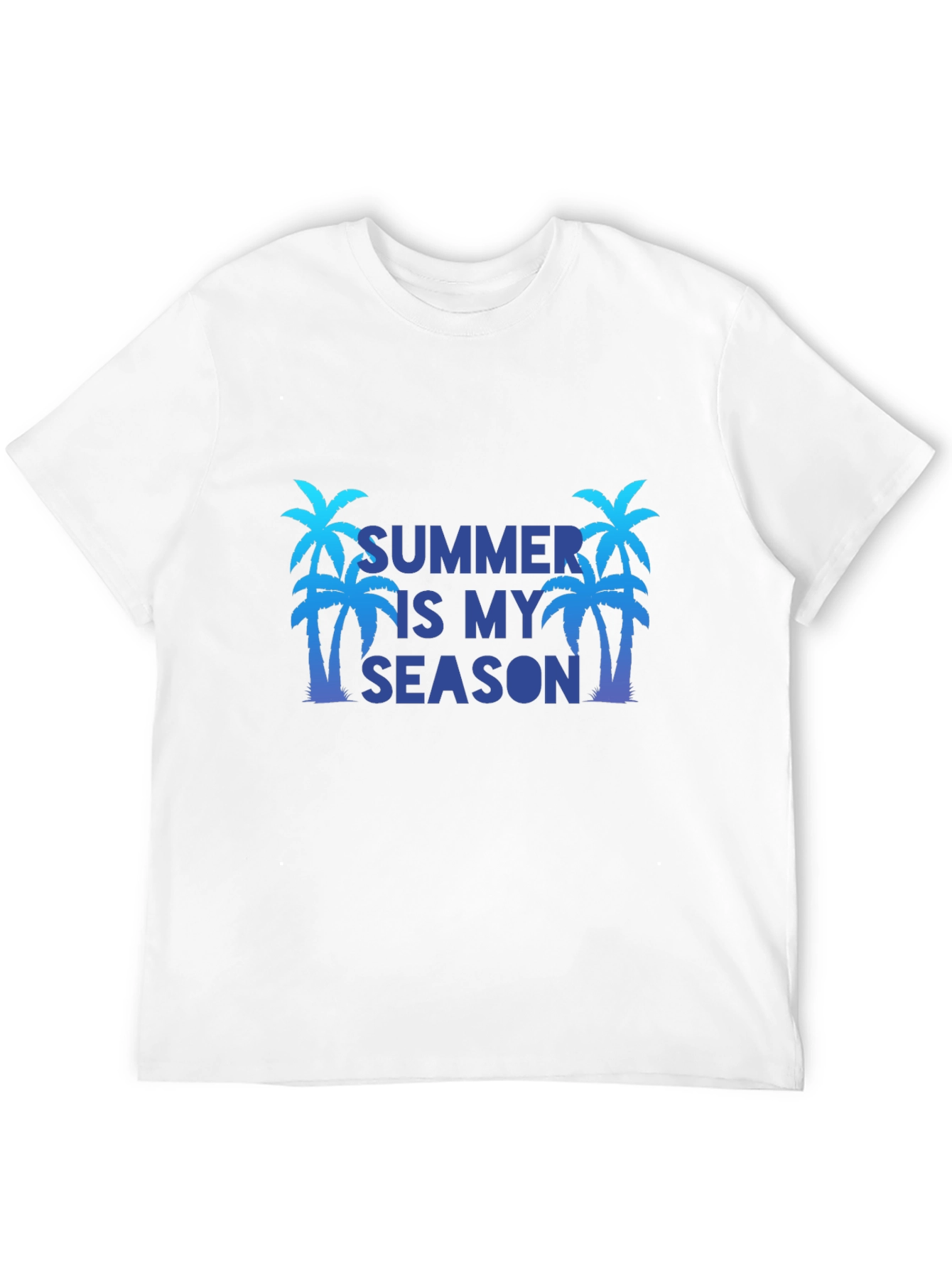 Summer Is My Season Black T-Shirt