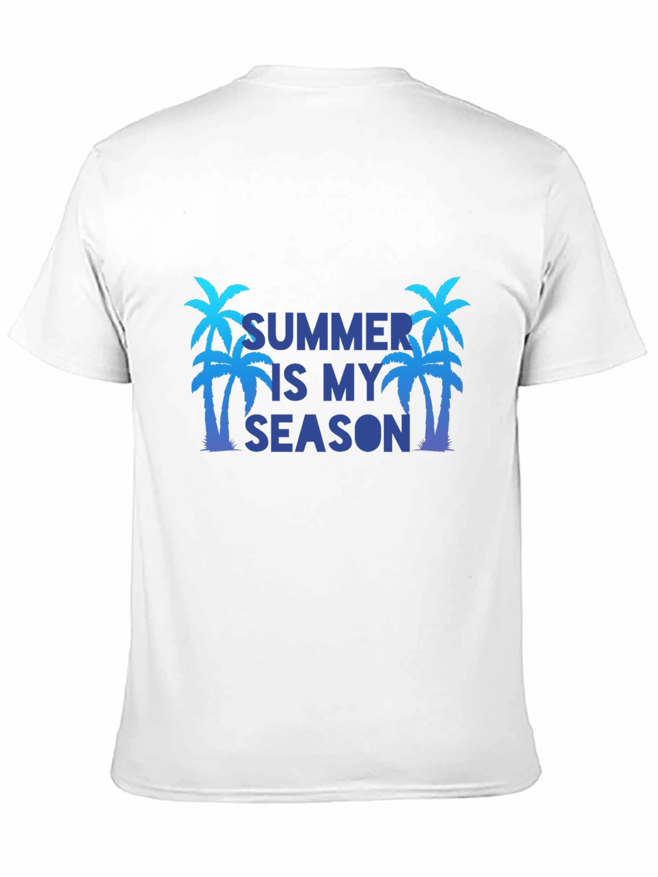 Summer Is My Season Black T-Shirt