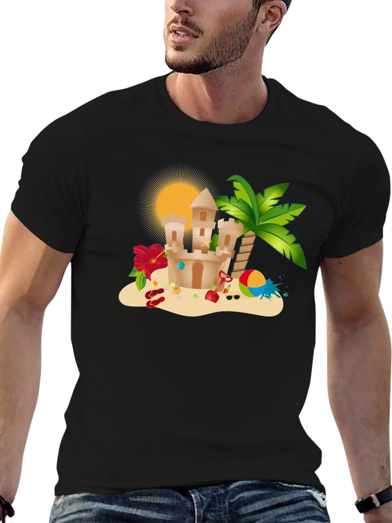 Summer Beach Sandcastle T-Shirt