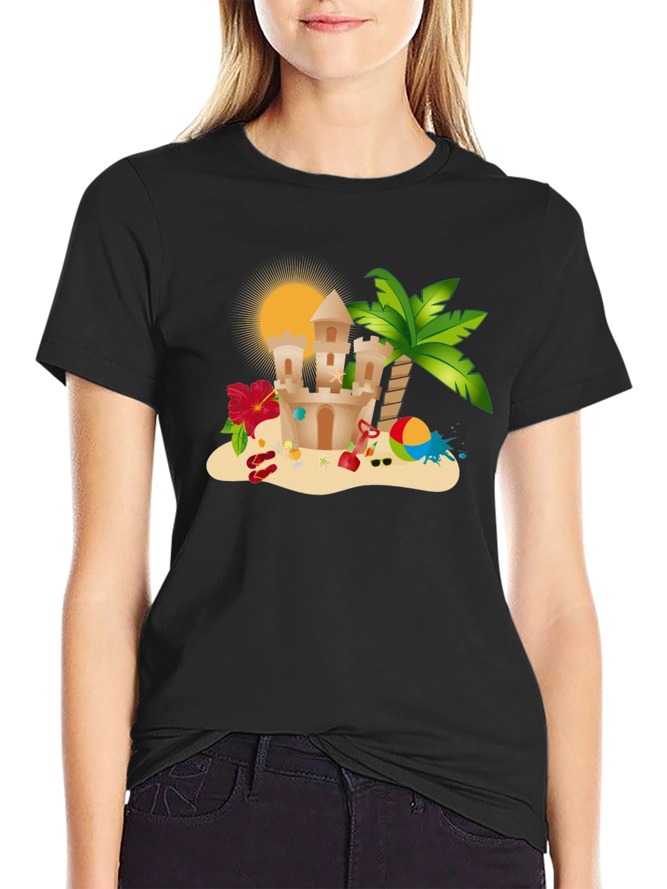 Summer Beach Sandcastle T-Shirt