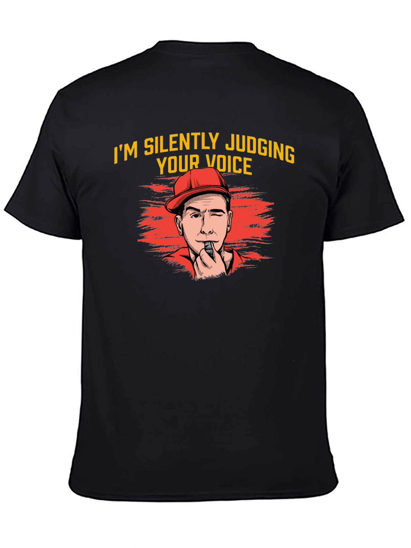 Silently Judging Voice Black T-Shirt