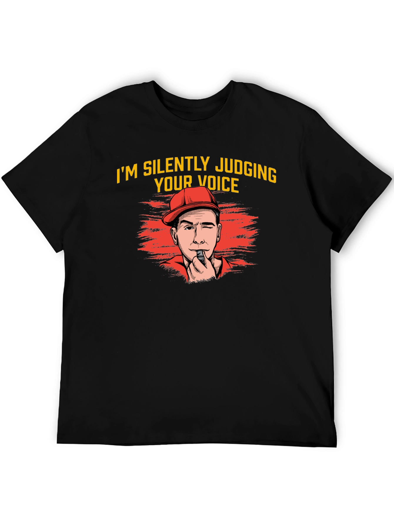 Silently Judging Voice Black T-Shirt