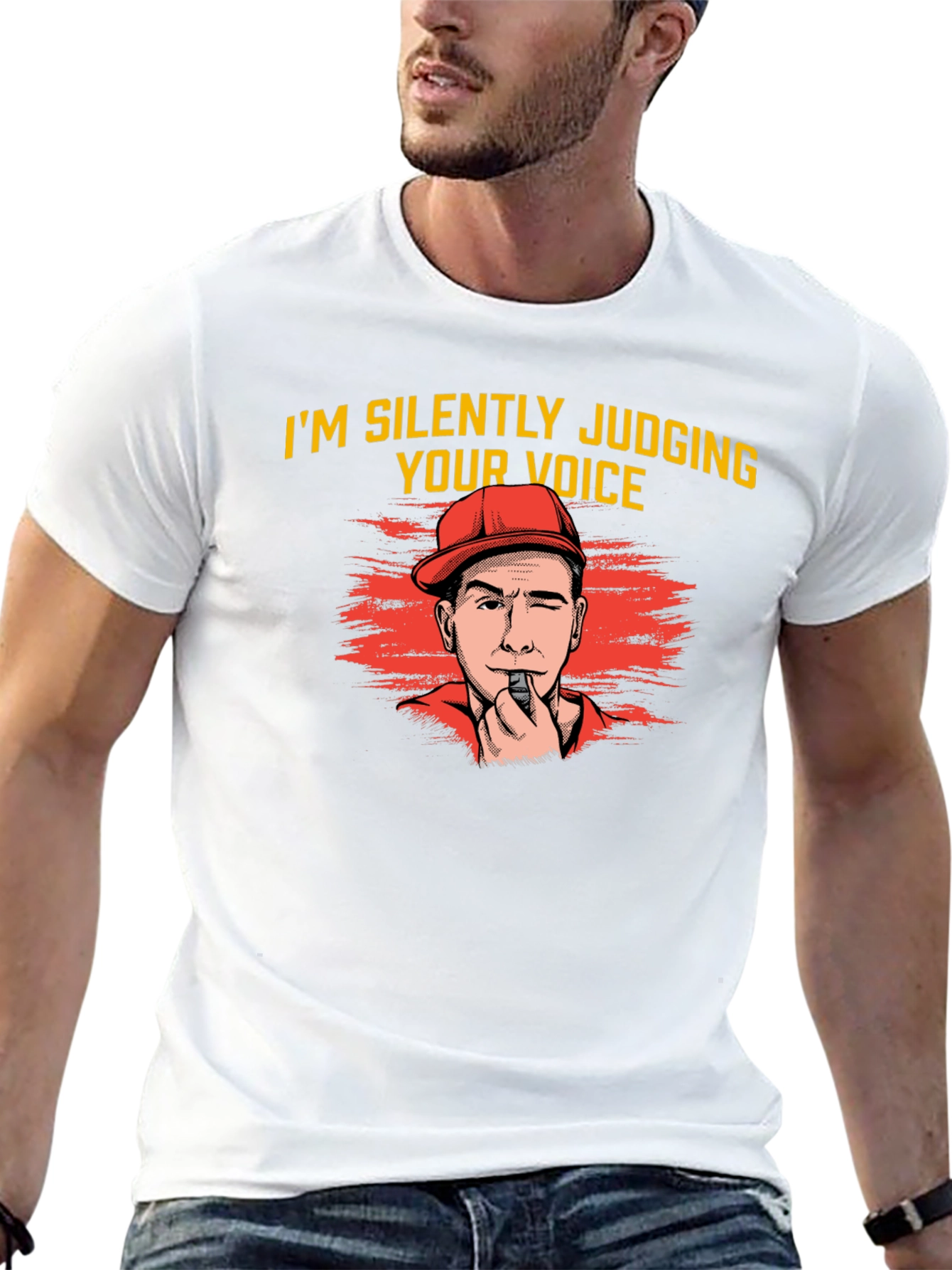 Silently Judging Voice Black T-Shirt
