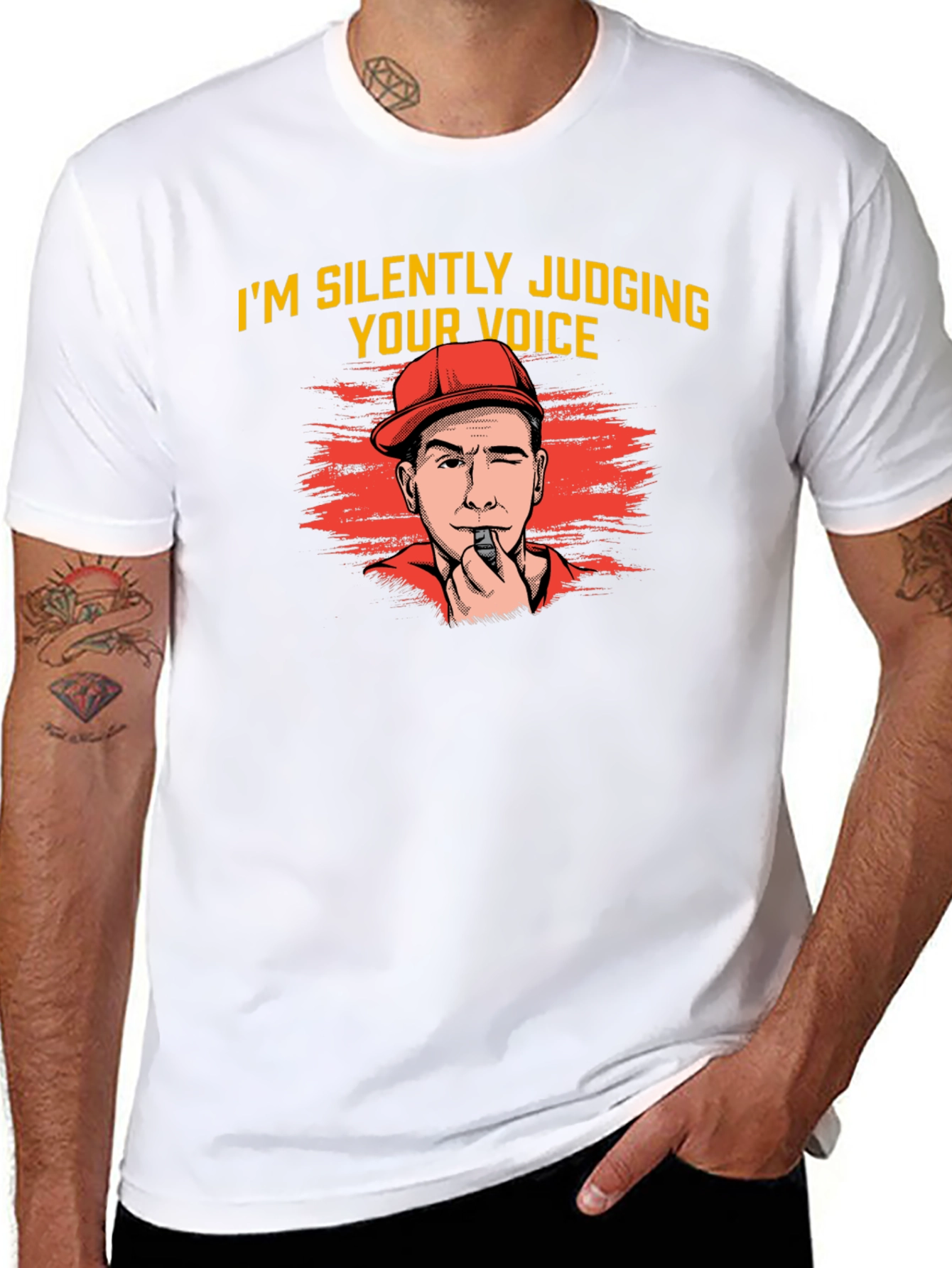 Silently Judging Voice Black T-Shirt