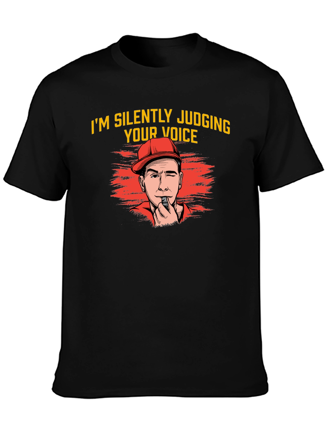 Silently Judging Voice Black T-Shirt