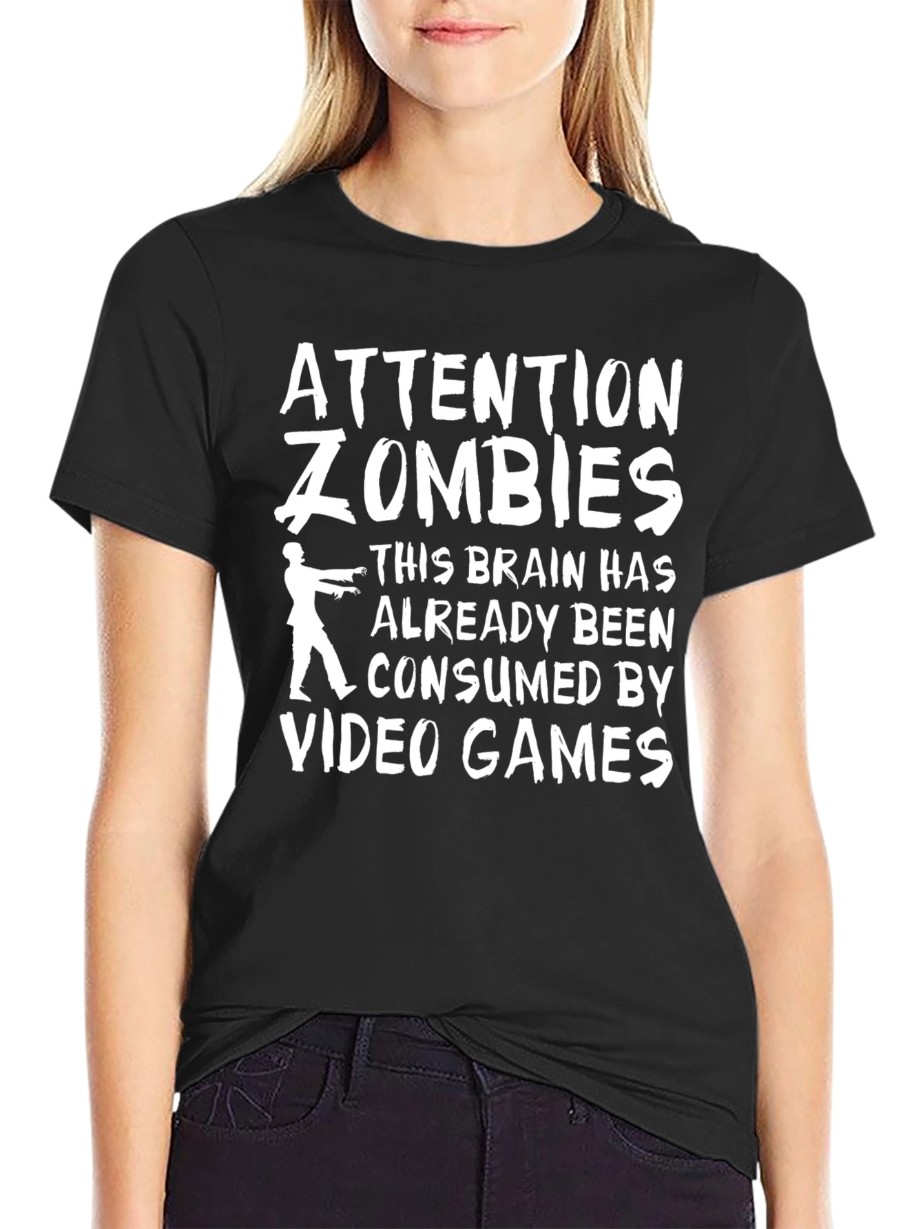 Attention Zombies Video Game T-Shirt