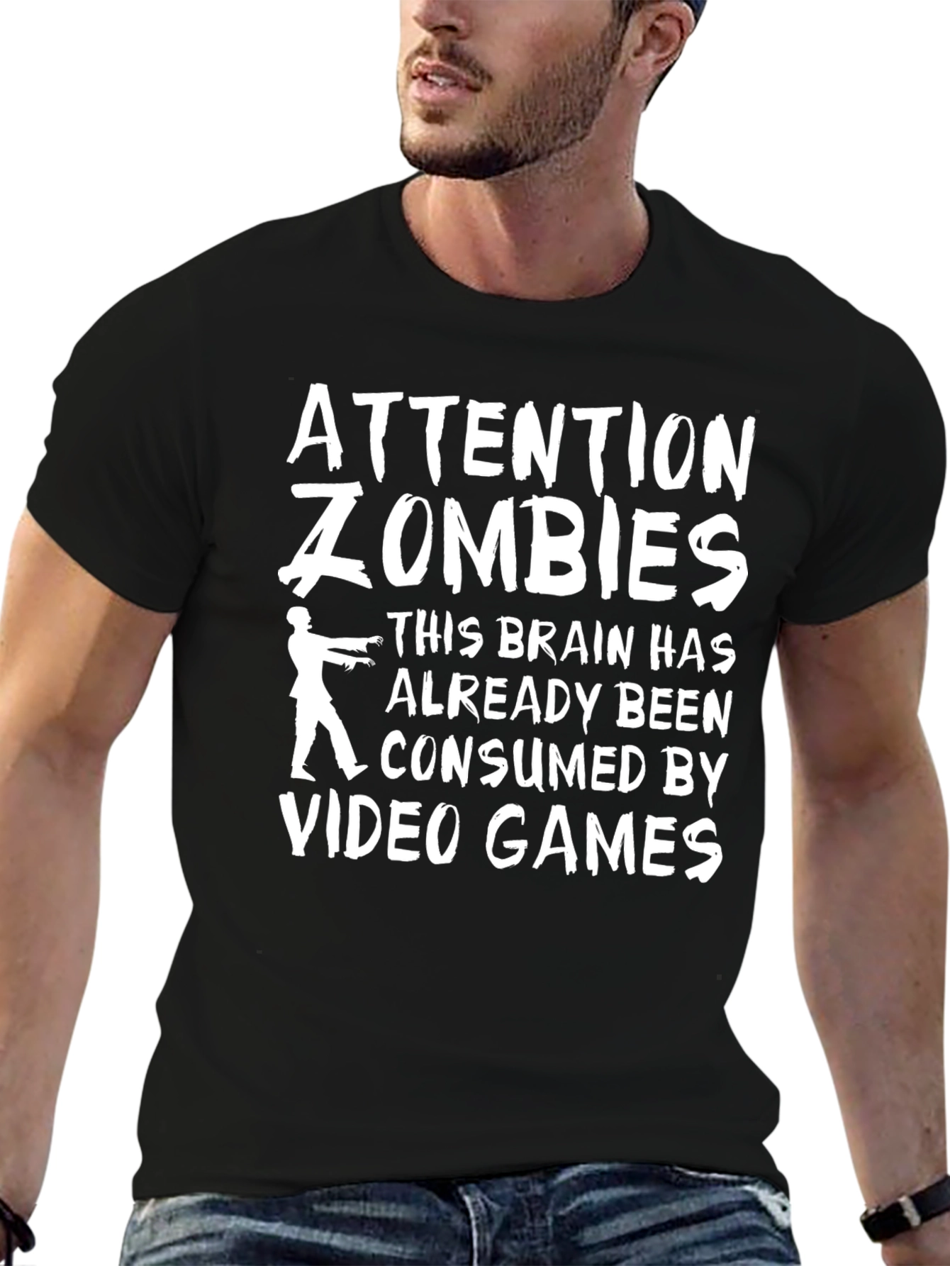 Attention Zombies Video Game T-Shirt