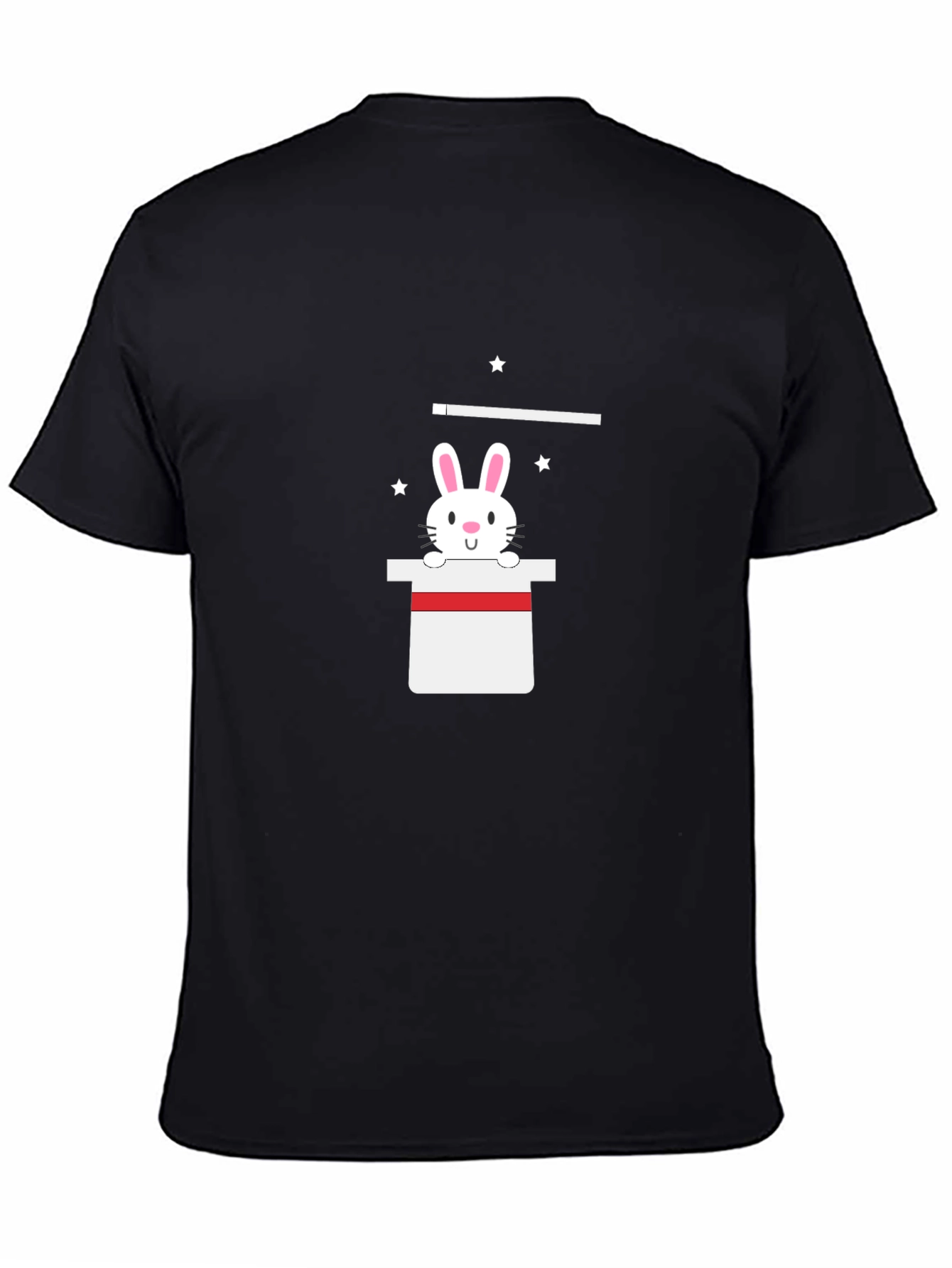 Magical Bunny Tee - Black Cotton Blend