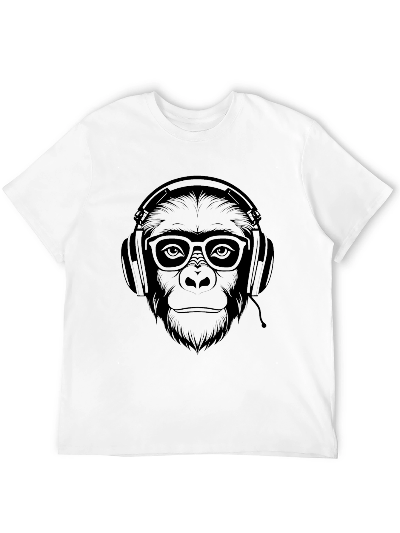 Cool Ape Gamer Graphic Tee - Black Cotton T-Shirt