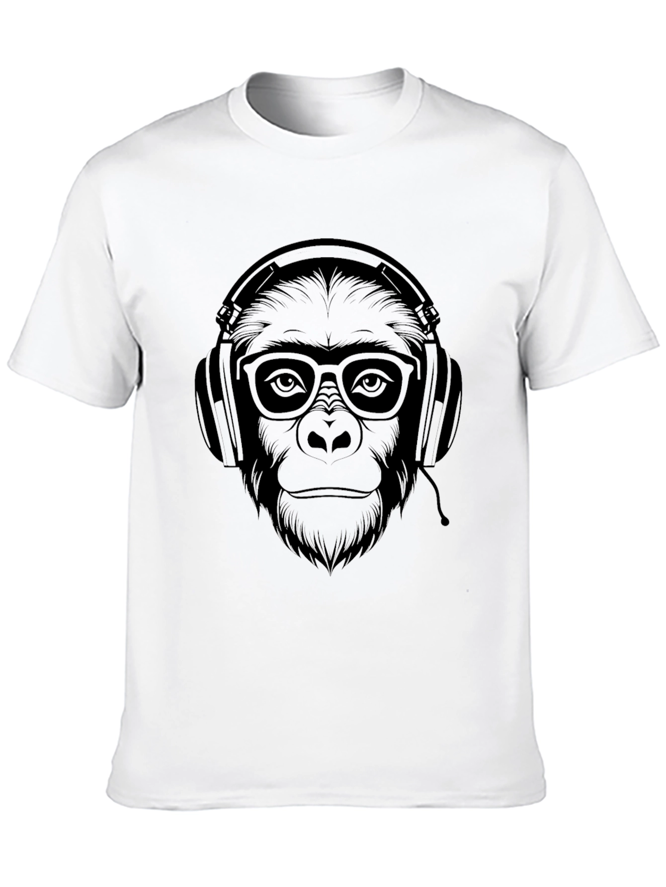 Cool Ape Gamer Graphic Tee - Black Cotton T-Shirt