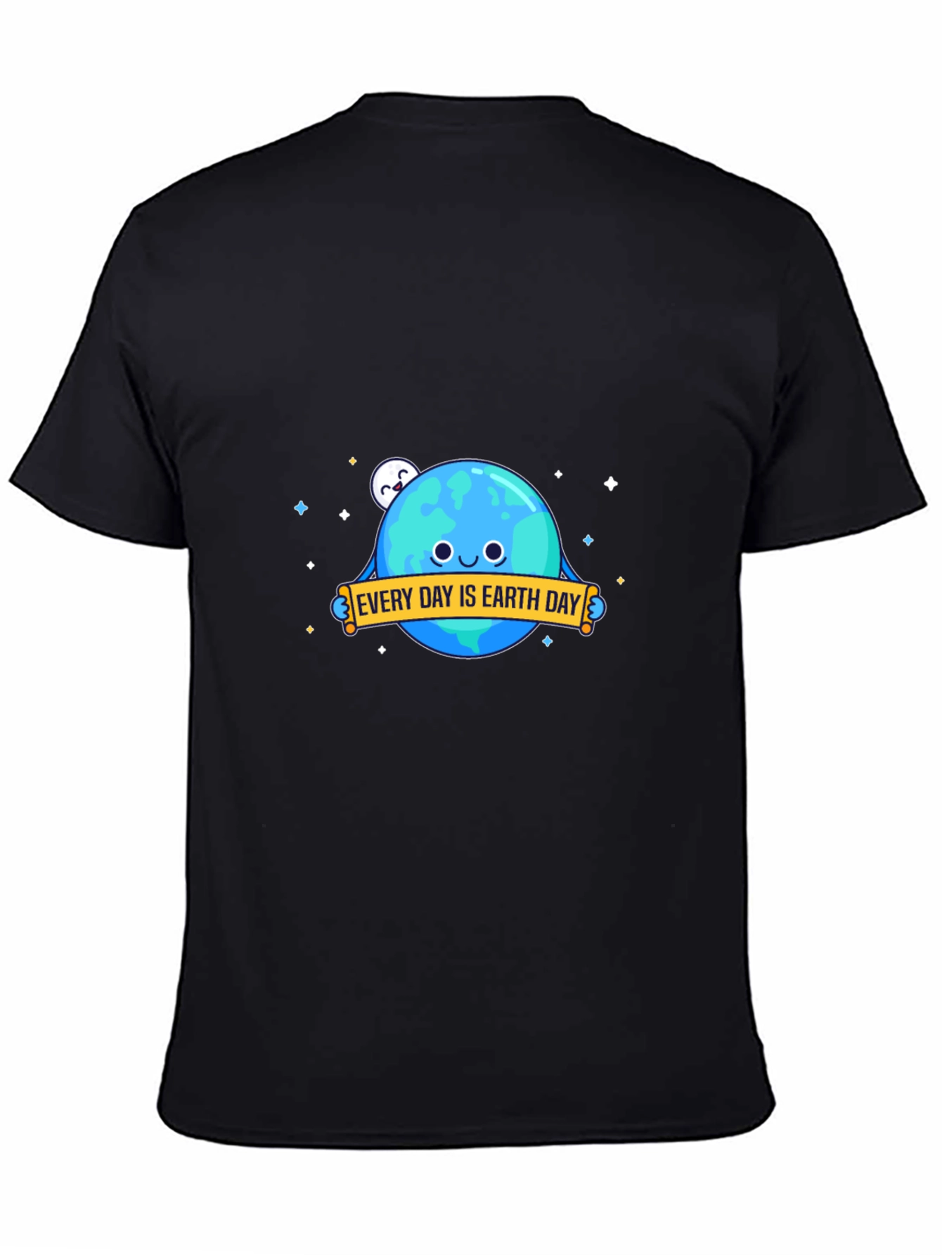 Earth Day Graphic T-Shirt - Black