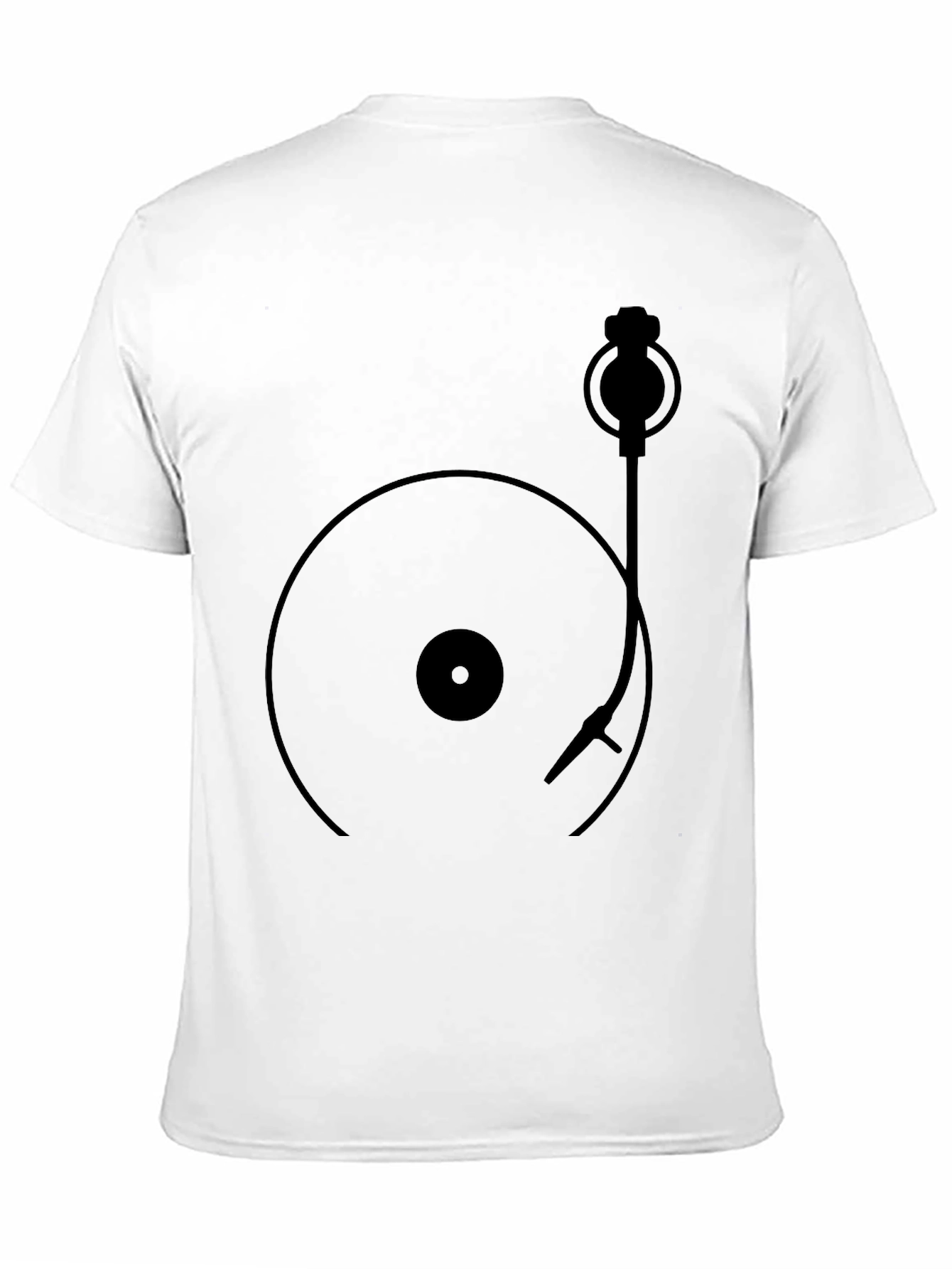 Retro Turntable Graphic T-Shirt - Classic Vinyl Design