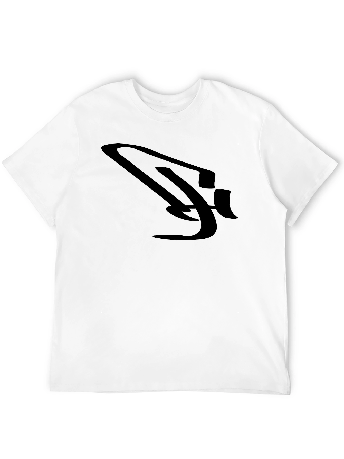 Sleek Black Graphic Tee for Men