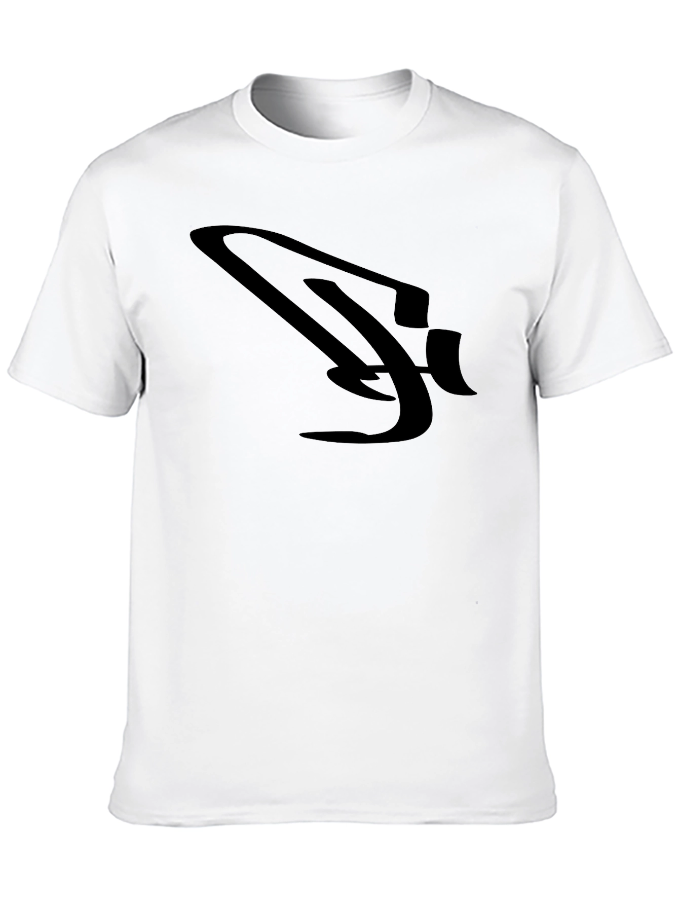 Sleek Black Graphic Tee for Men