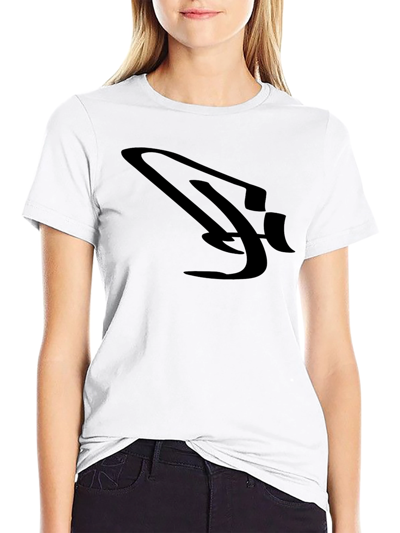 Sleek Black Graphic Tee for Men
