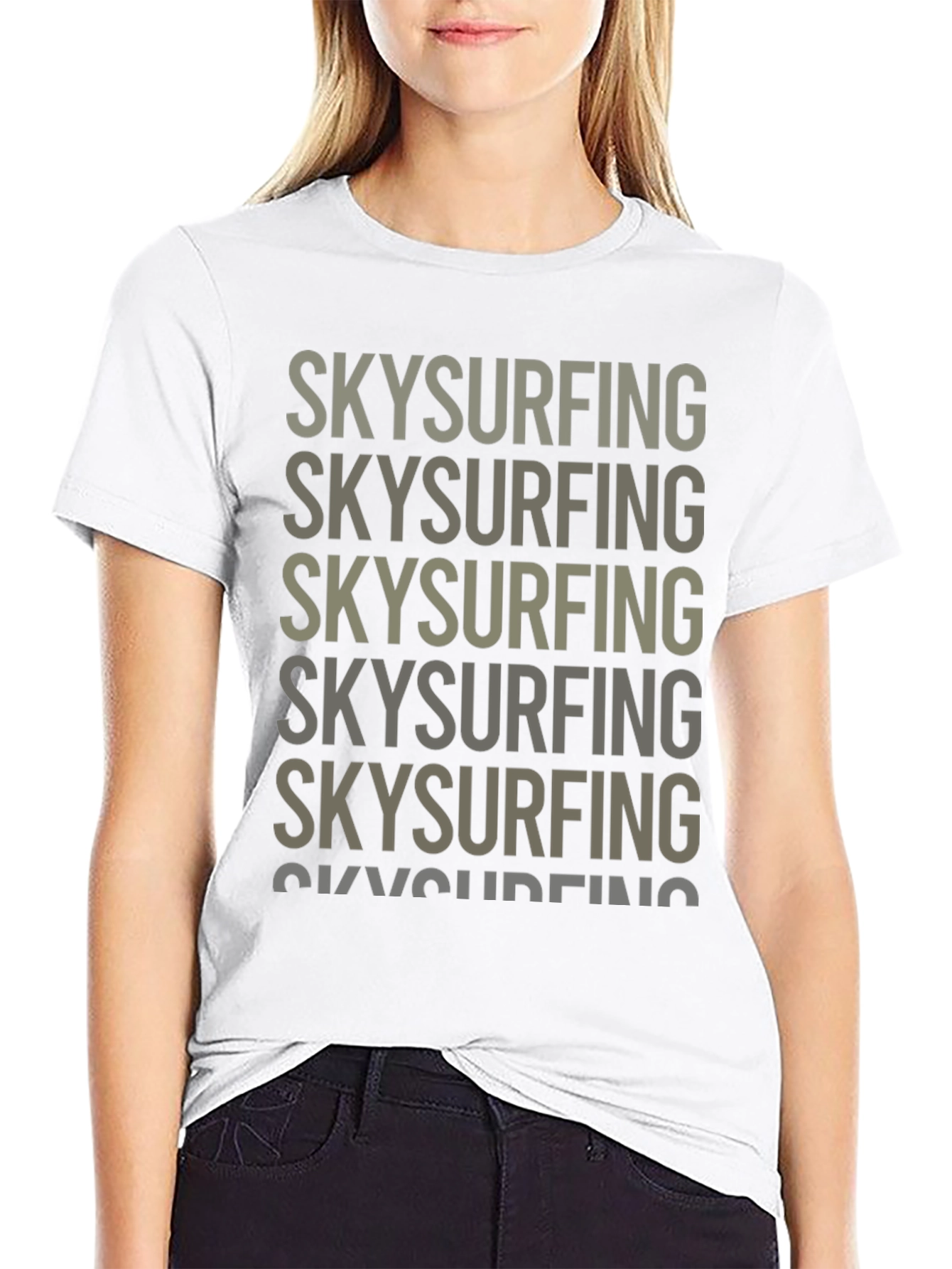 Skysurfing Graphic Tee - Black Cotton T-Shirt