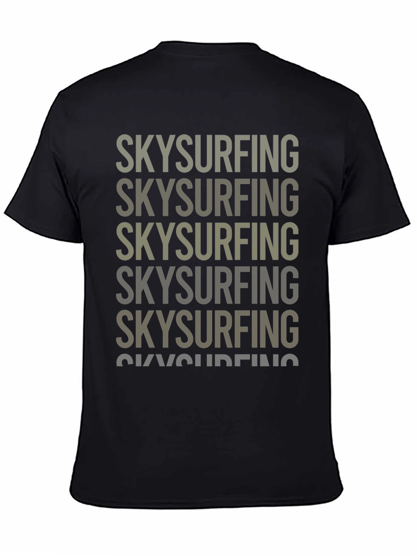 Skysurfing Graphic Tee - Black Cotton T-Shirt