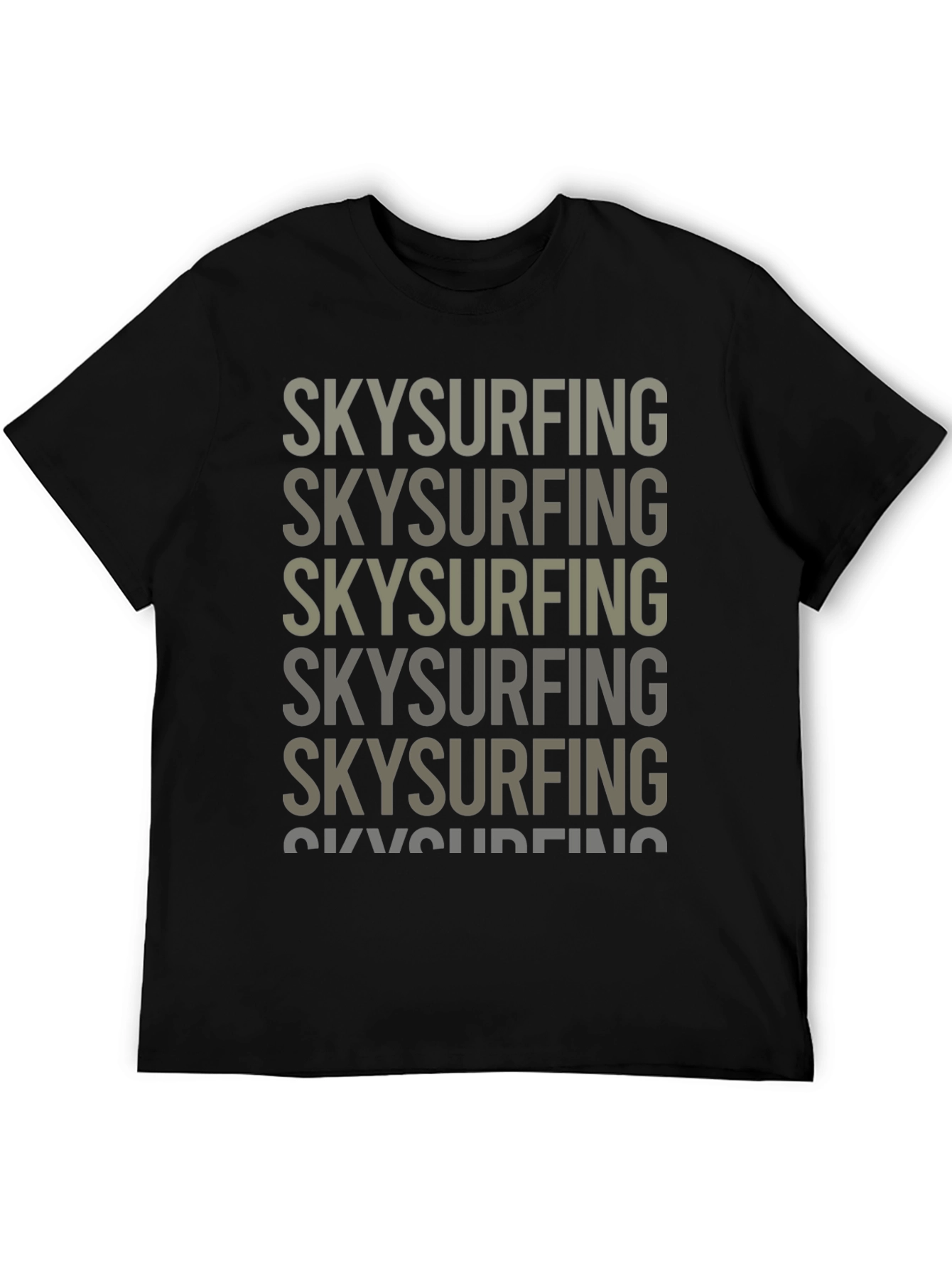 Skysurfing Graphic Tee - Black Cotton T-Shirt
