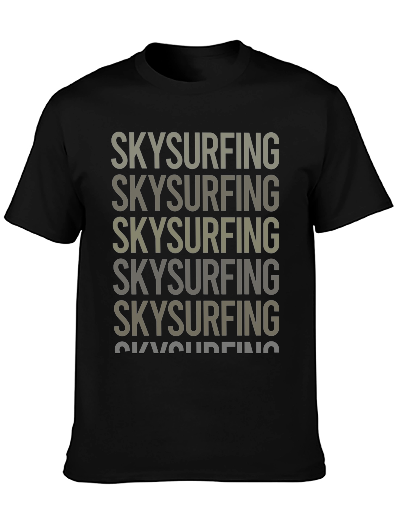 Skysurfing Graphic Tee - Black Cotton T-Shirt