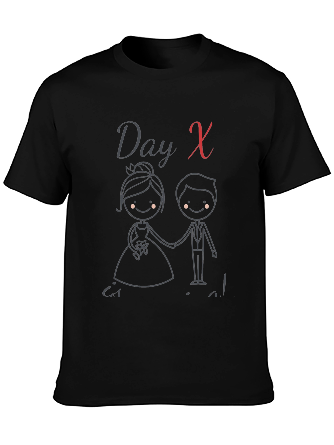 Day X Wedding Bride & Groom Graphic Tee