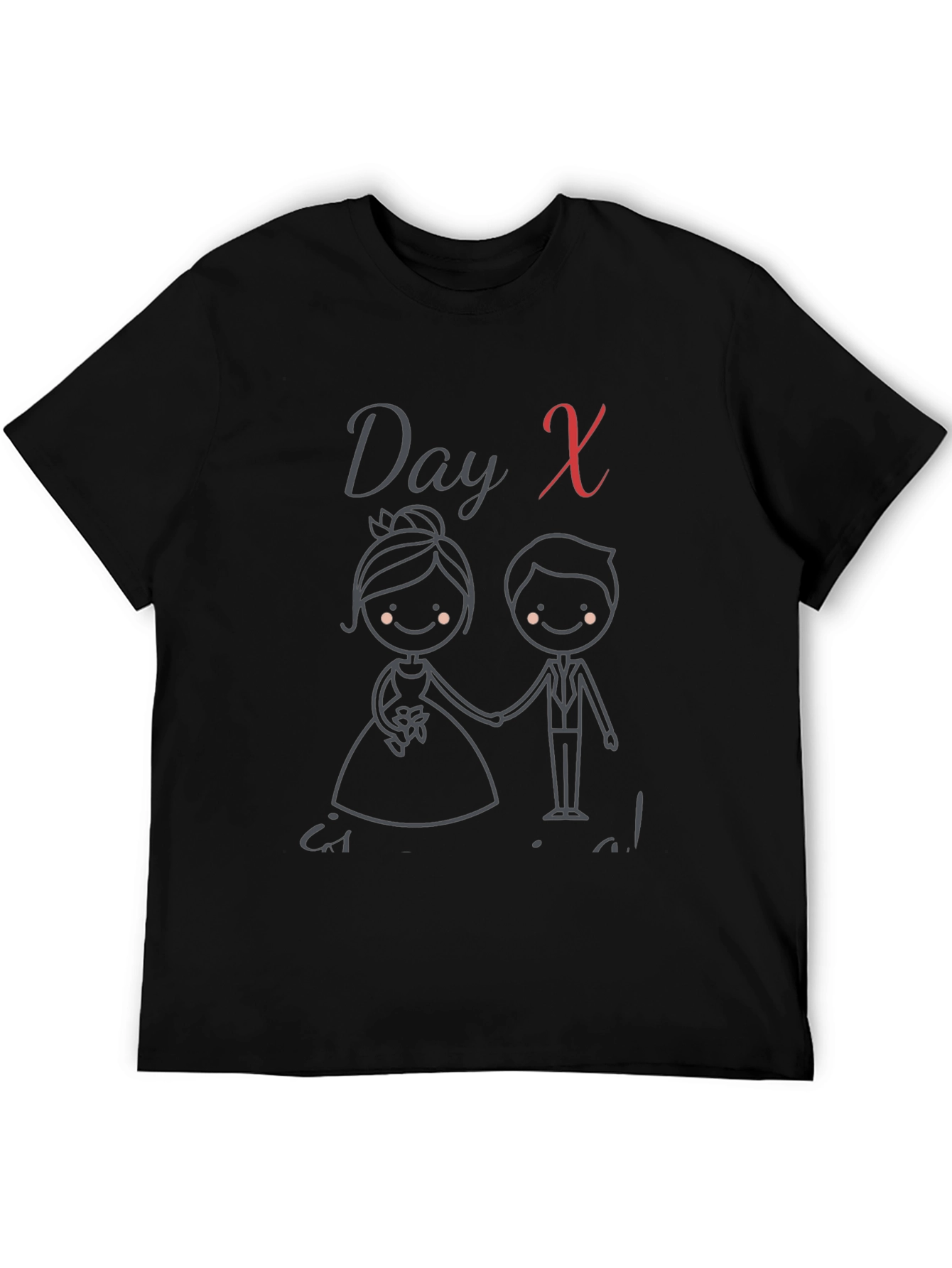 Day X Wedding Bride & Groom Graphic Tee