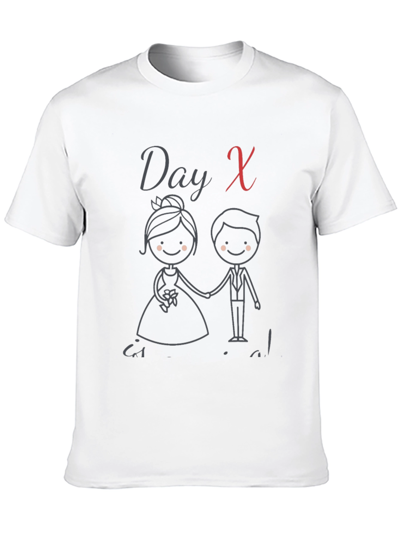 Day X Wedding Bride & Groom Graphic Tee