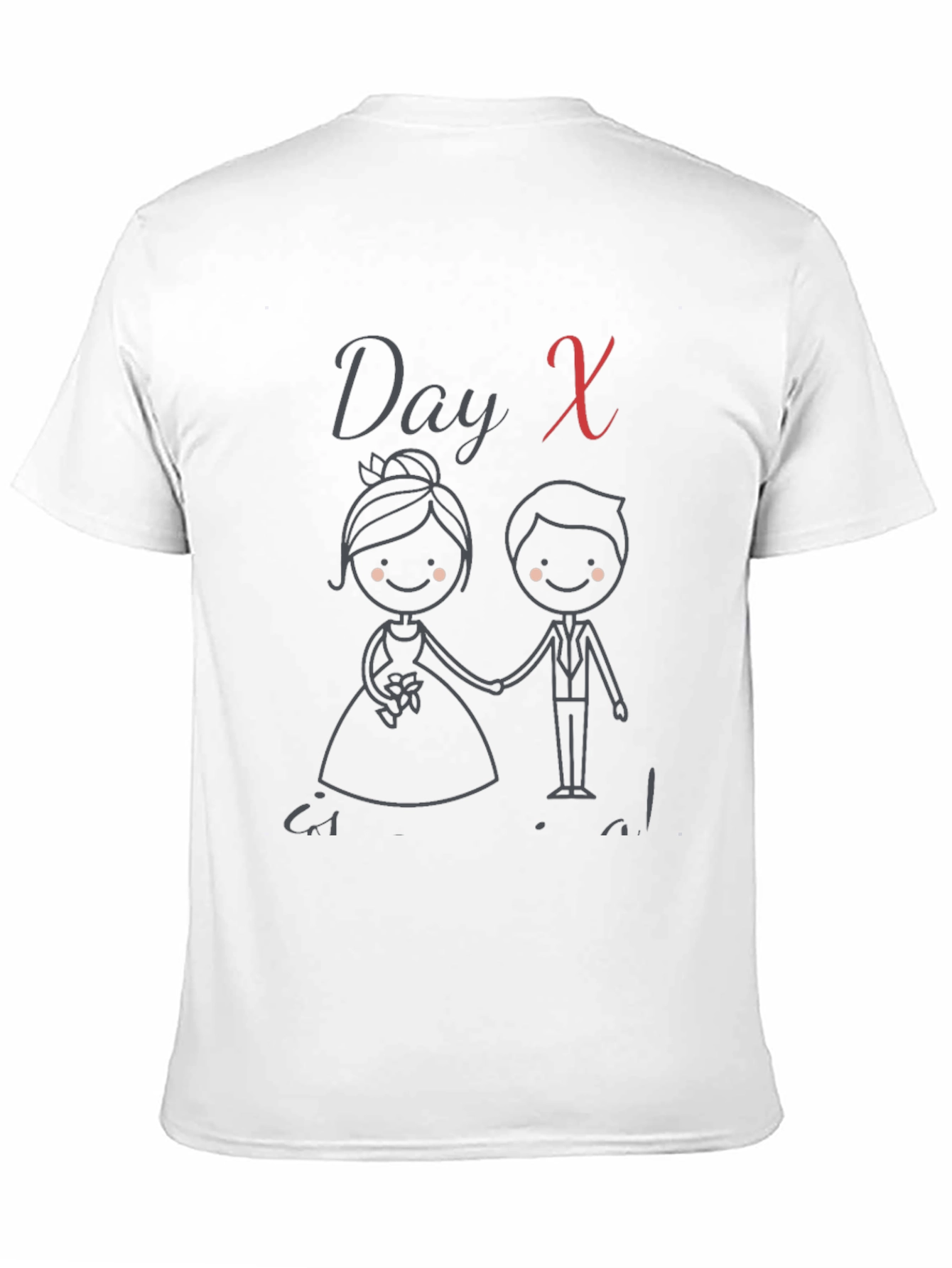 Day X Wedding Bride & Groom Graphic Tee