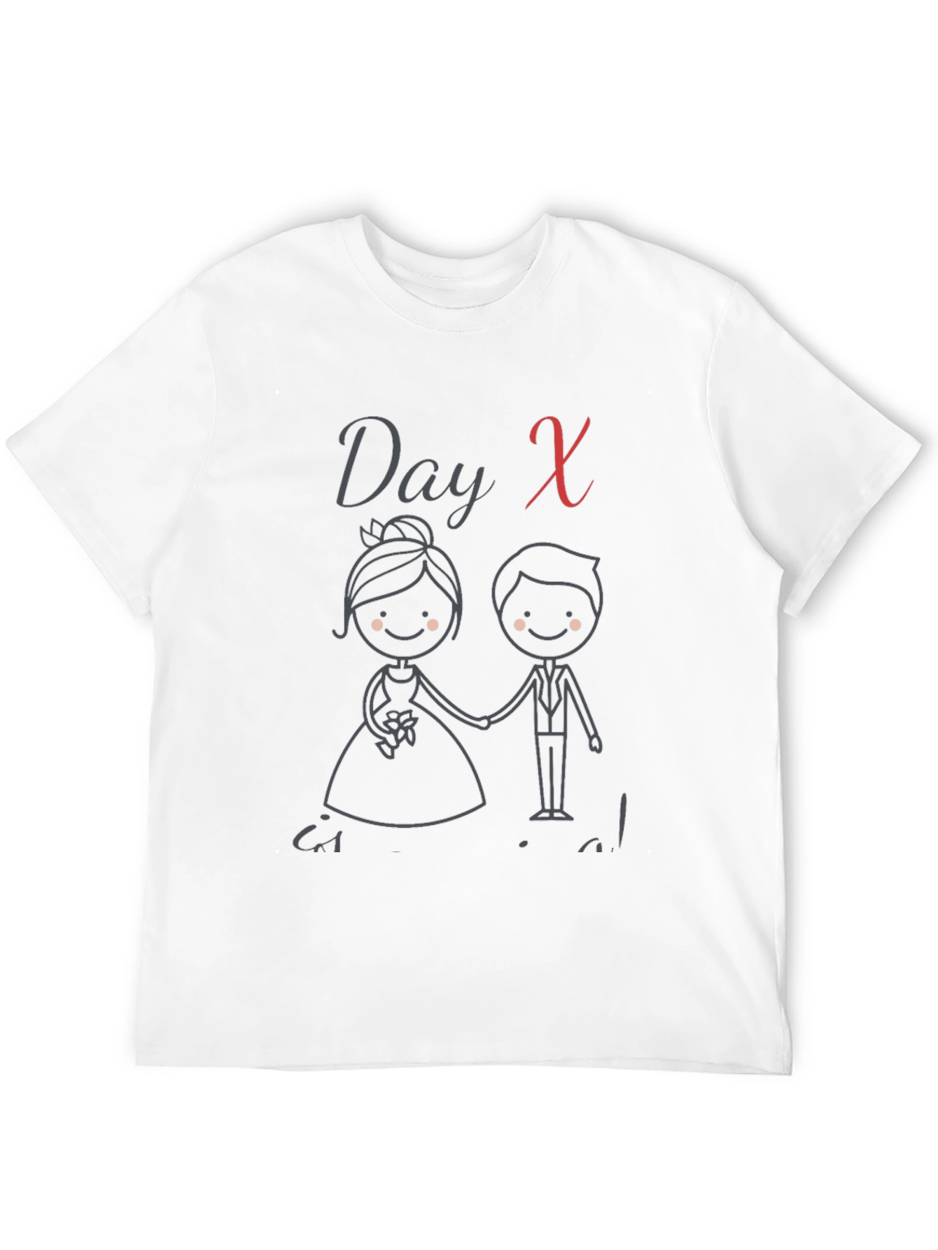 Day X Wedding Bride & Groom Graphic Tee