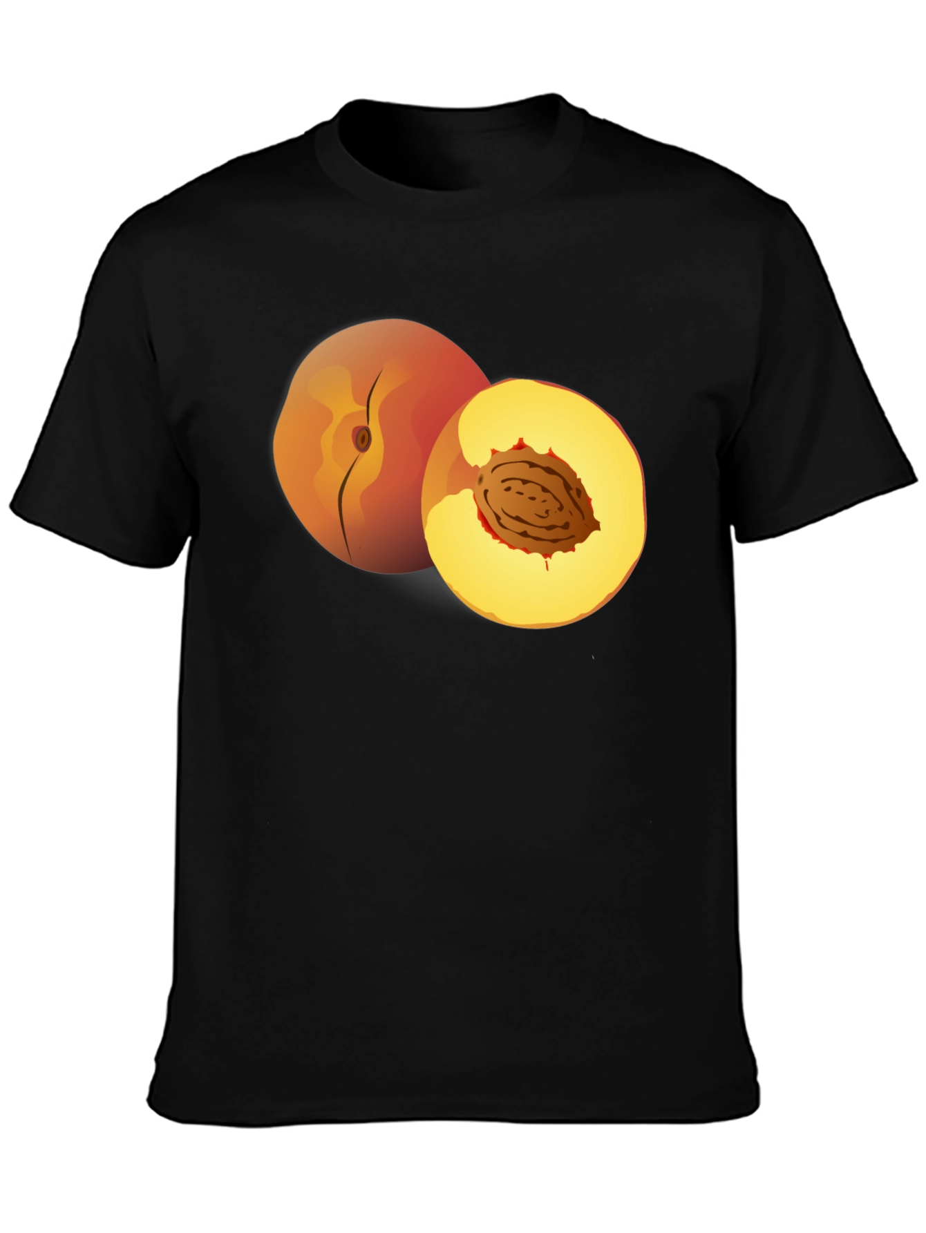 Peach Graphic T-Shirt - Fruity Fun Fashion