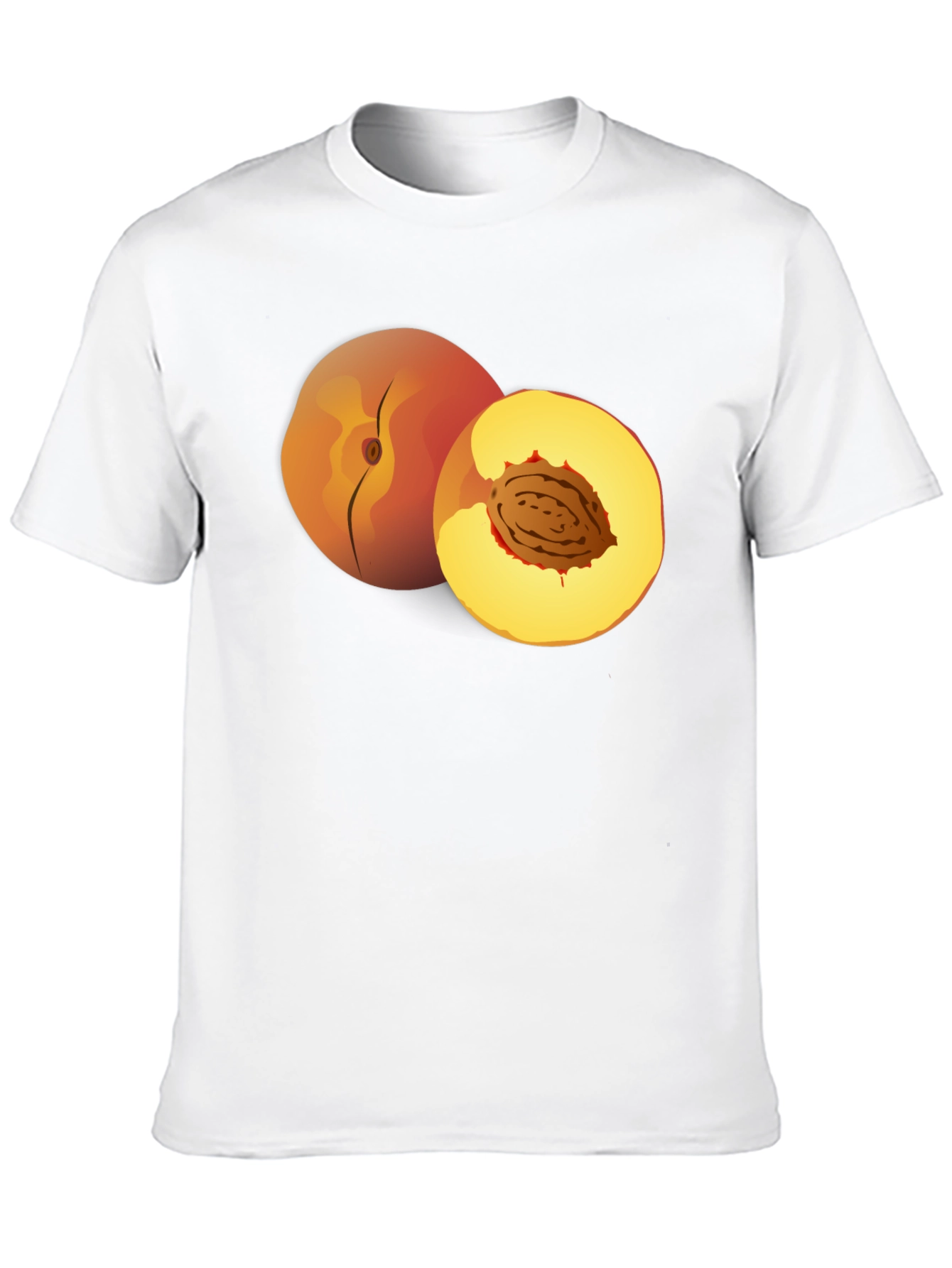 Peach Graphic T-Shirt - Fruity Fun Fashion