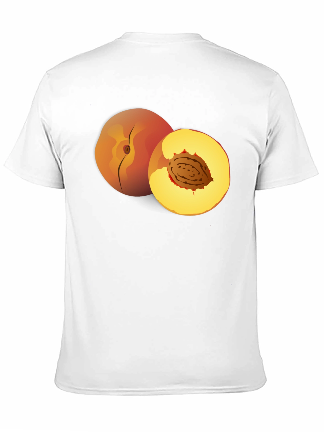 Peach Graphic T-Shirt - Fruity Fun Fashion