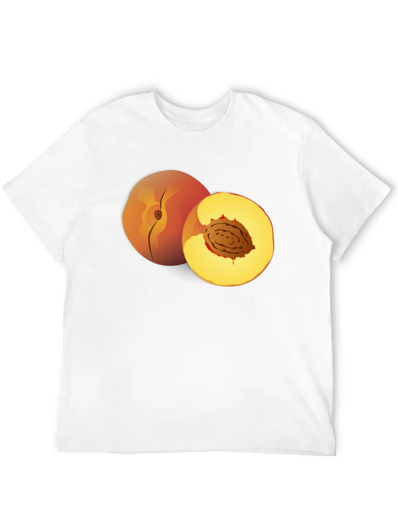Peach Graphic T-Shirt - Fruity Fun Fashion