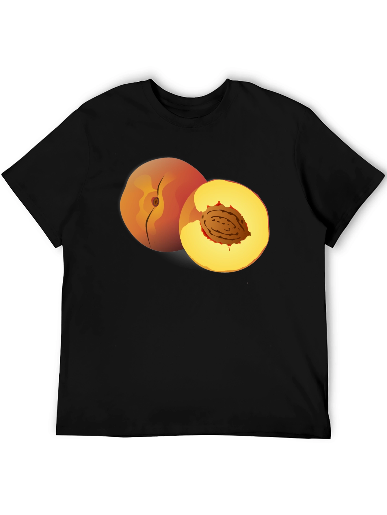 Peach Graphic T-Shirt - Fruity Fun Fashion
