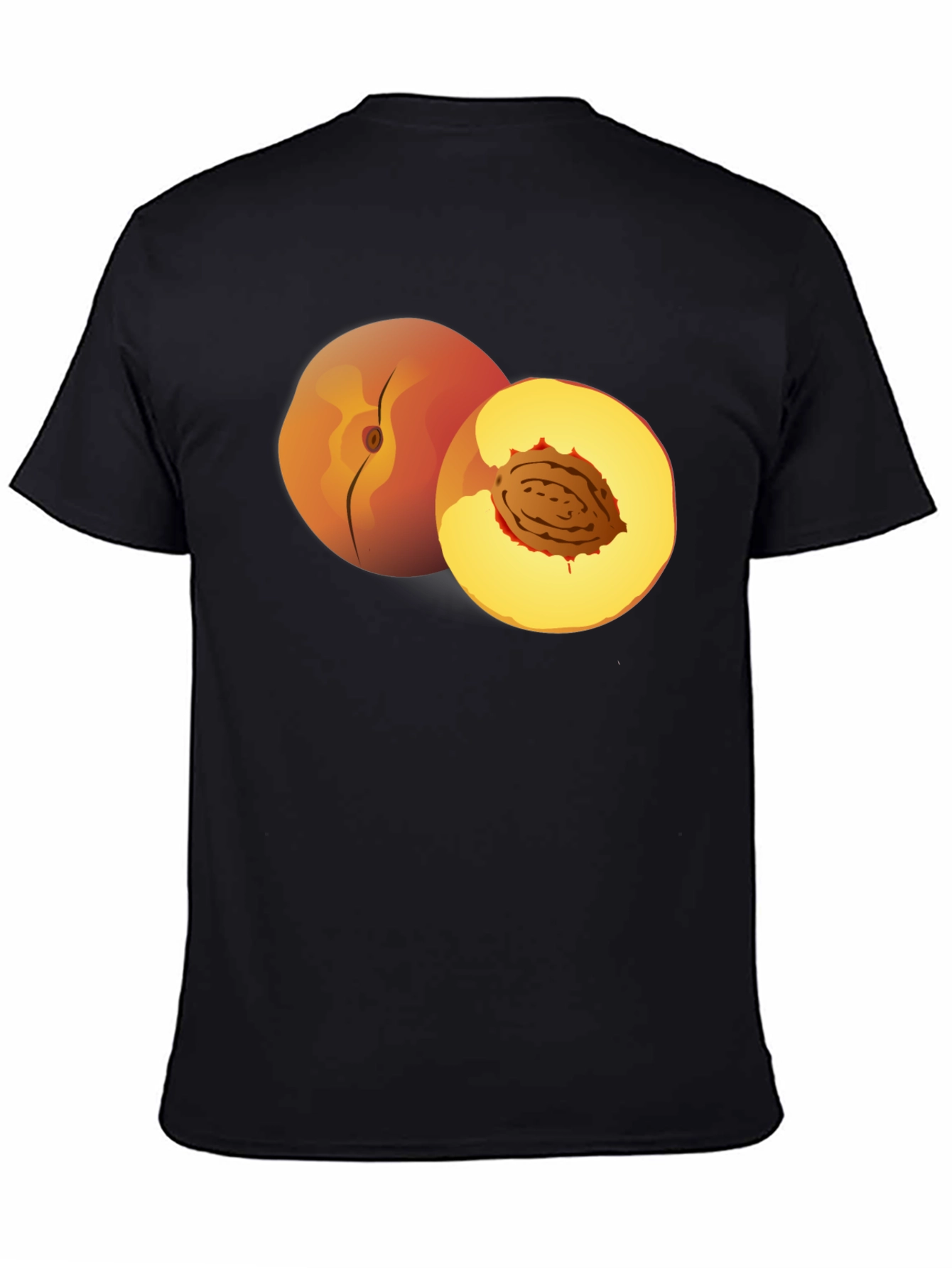 Peach Graphic T-Shirt - Fruity Fun Fashion