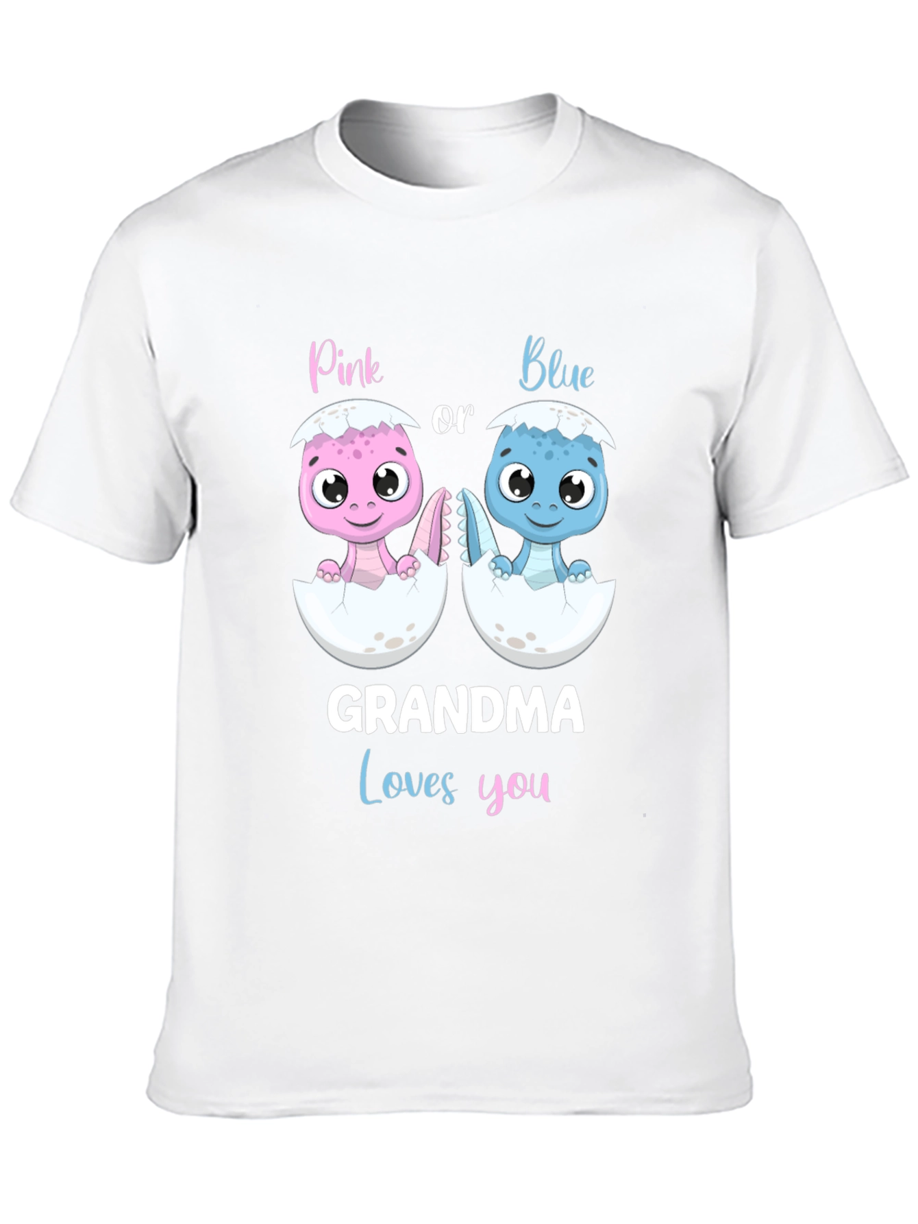 Grandma Loves You Baby Gender Reveal T-Shirt