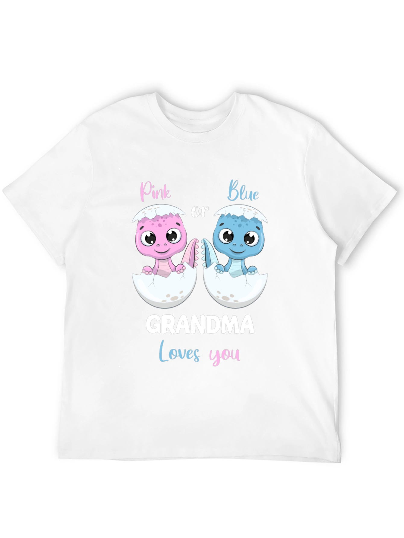 Grandma Loves You Baby Gender Reveal T-Shirt