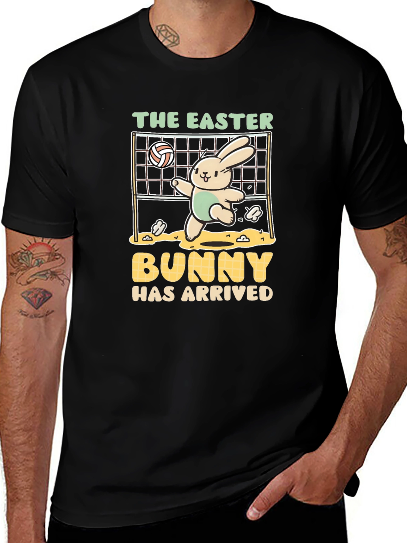 Easter Bunny Volleyball T-Shirt