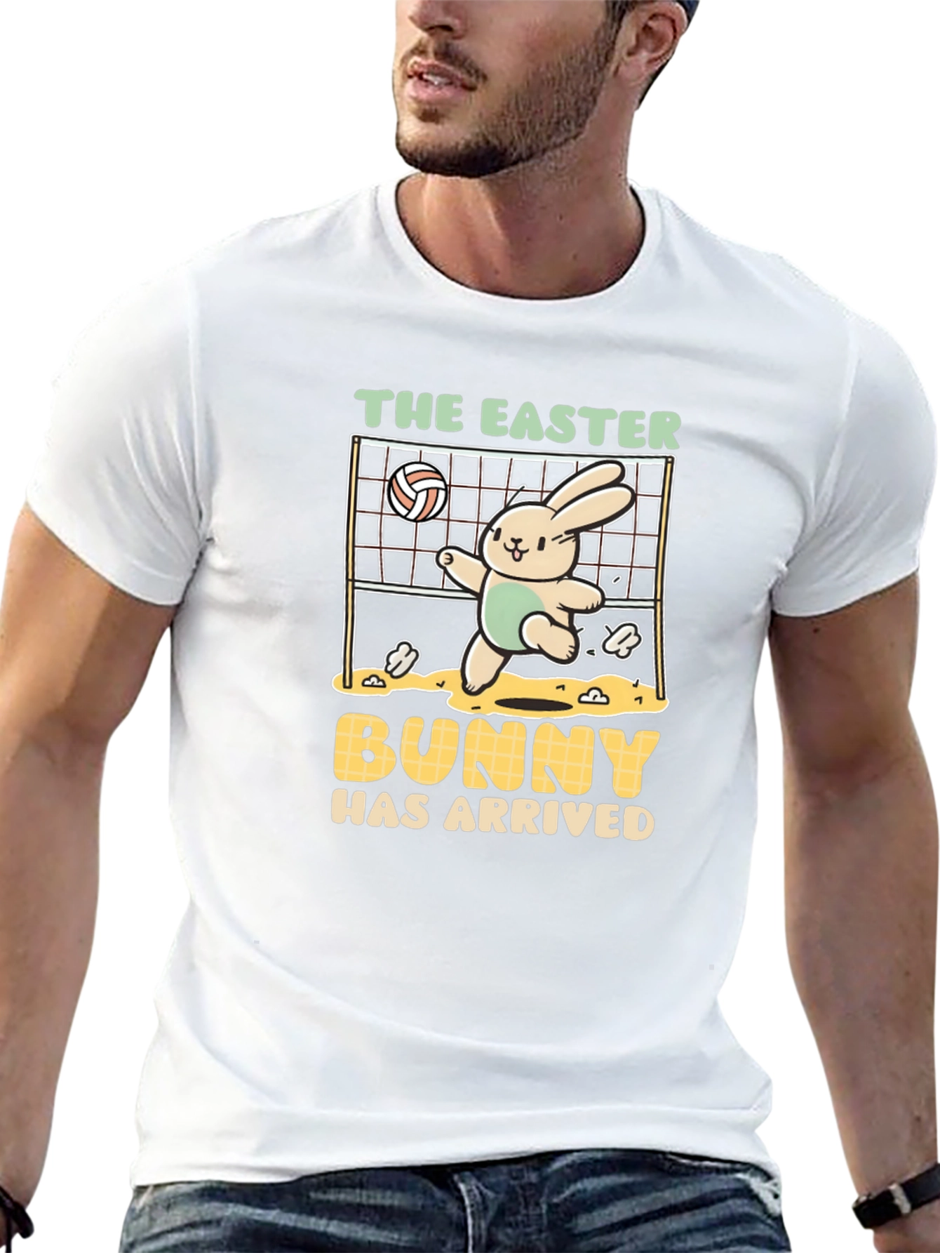 Easter Bunny Volleyball T-Shirt