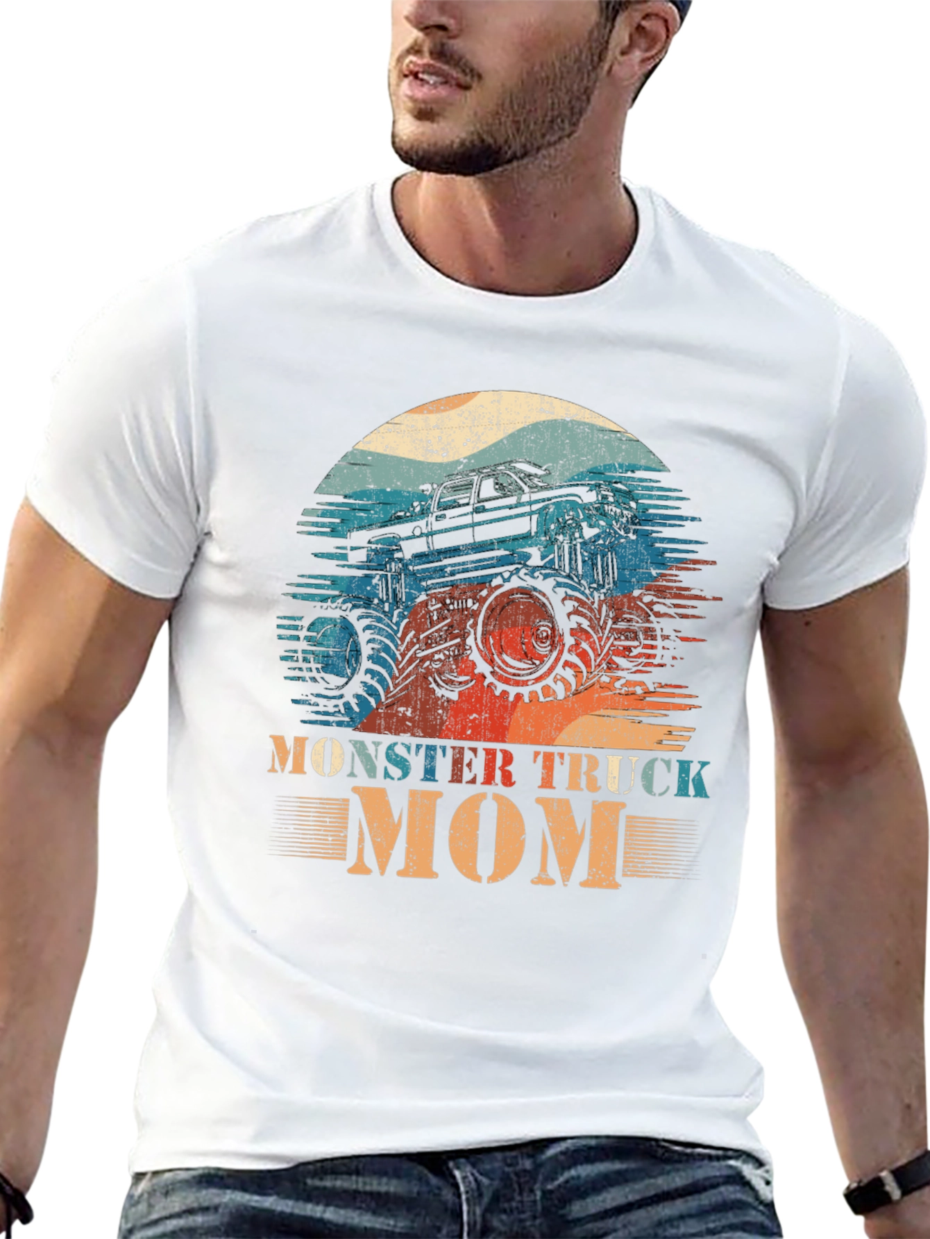 Monster Truck Mom T-Shirt - Retro Design