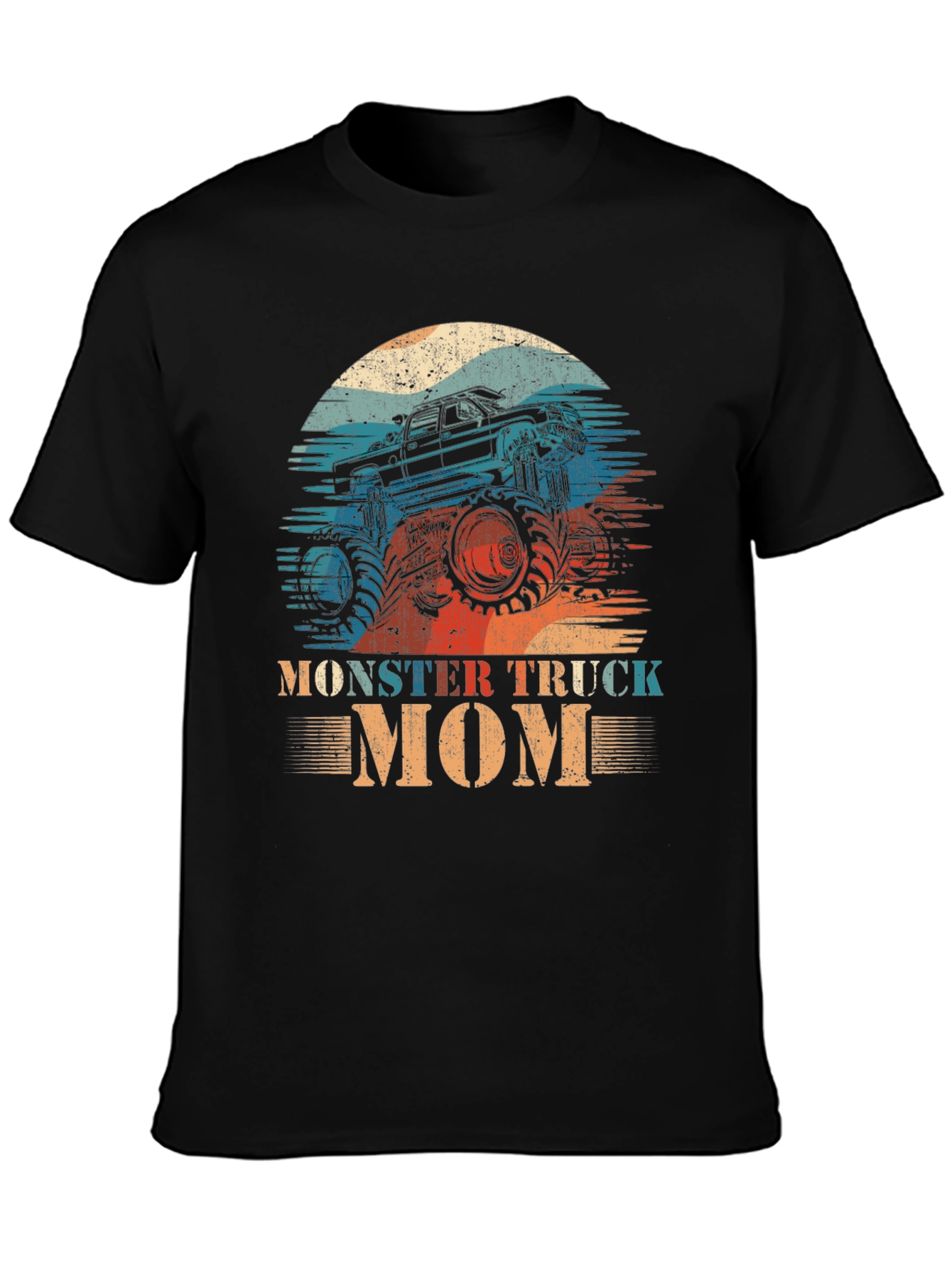 Monster Truck Mom T-Shirt - Retro Design