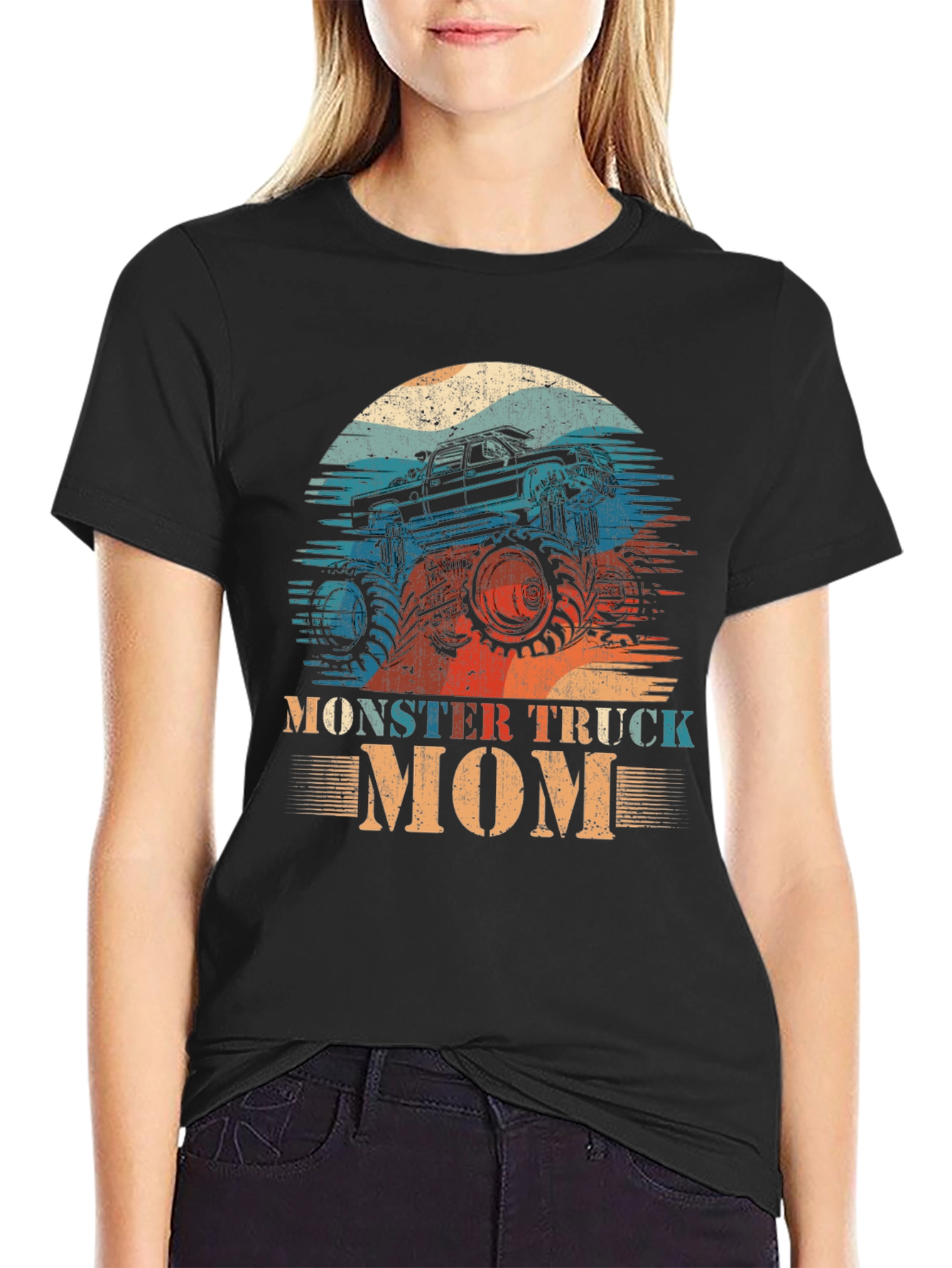 Monster Truck Mom T-Shirt - Retro Design