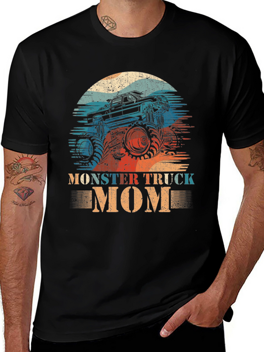 Monster Truck Mom T-Shirt - Retro Design