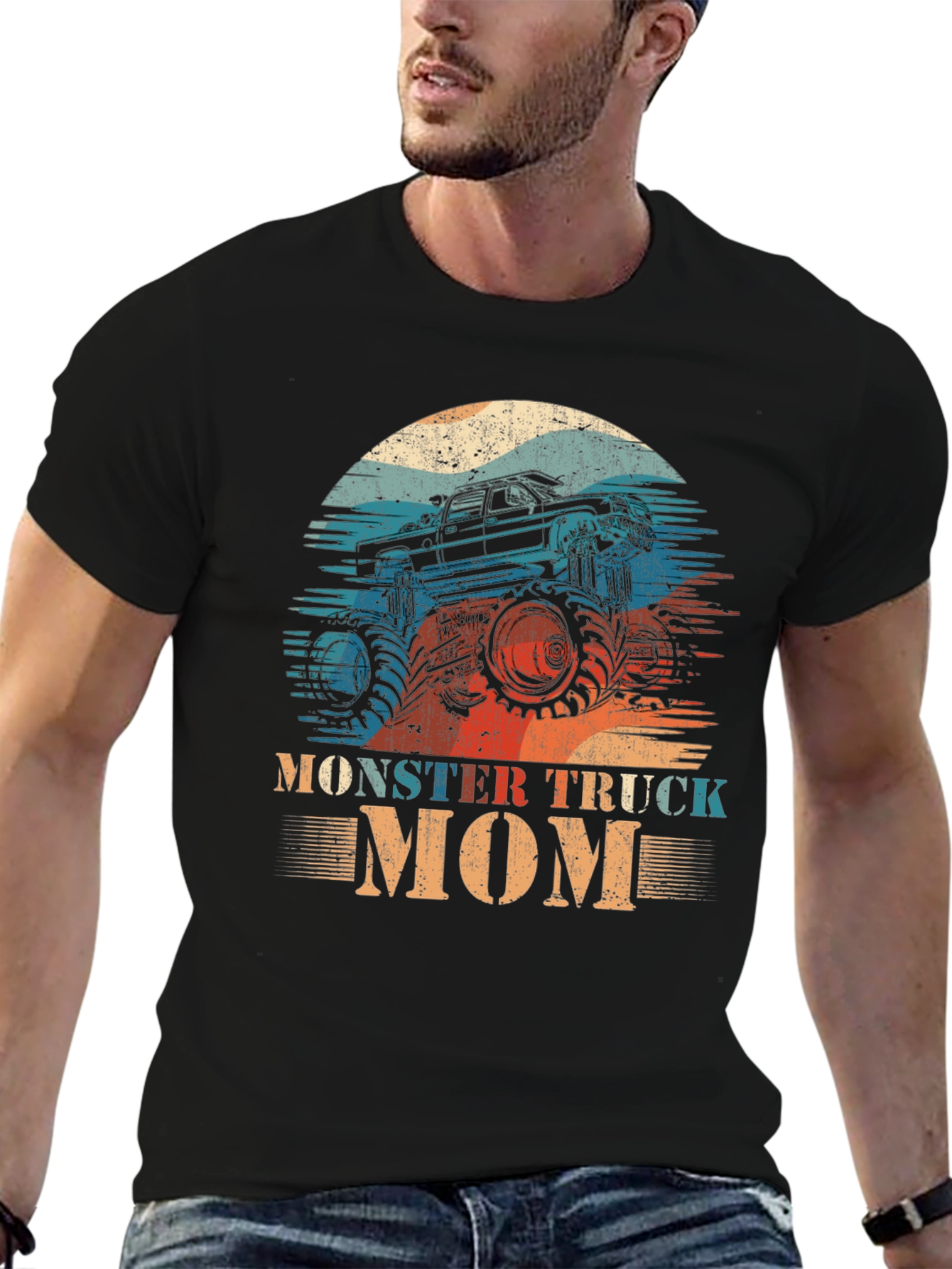 Monster Truck Mom T-Shirt - Retro Design
