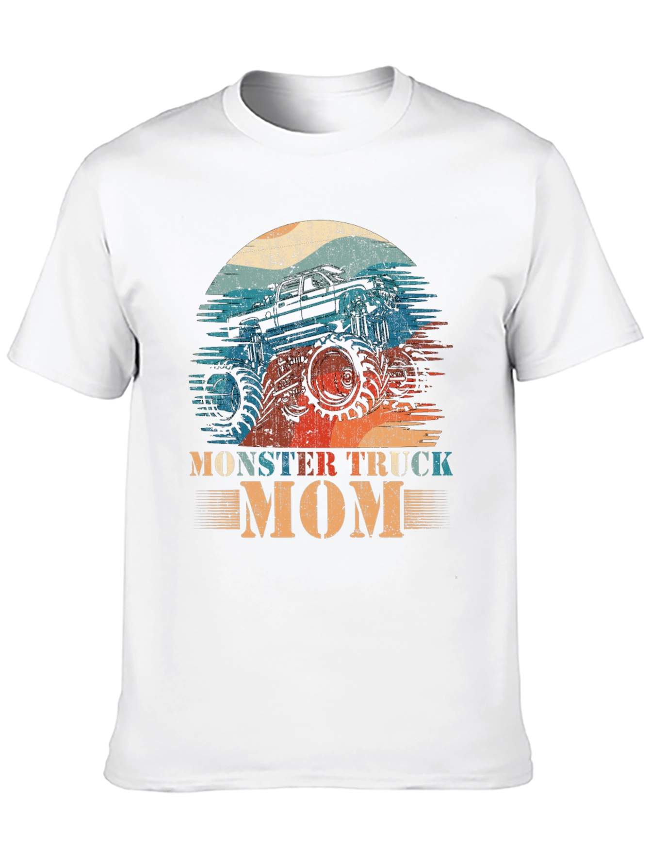 Monster Truck Mom T-Shirt - Retro Design