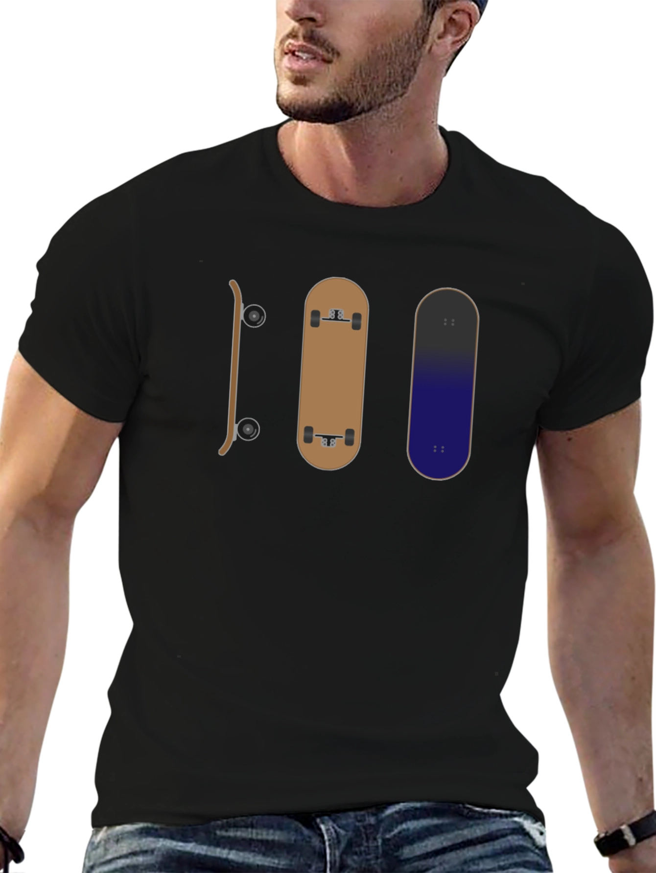 Skateboard Graphic Tee - Cool Skater Style