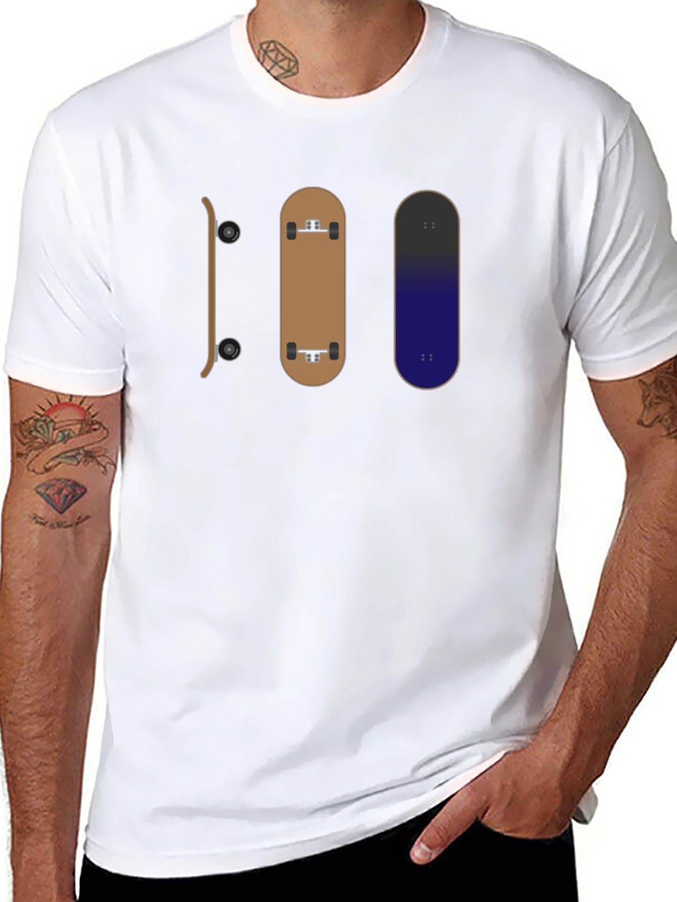 Skateboard Graphic Tee - Cool Skater Style